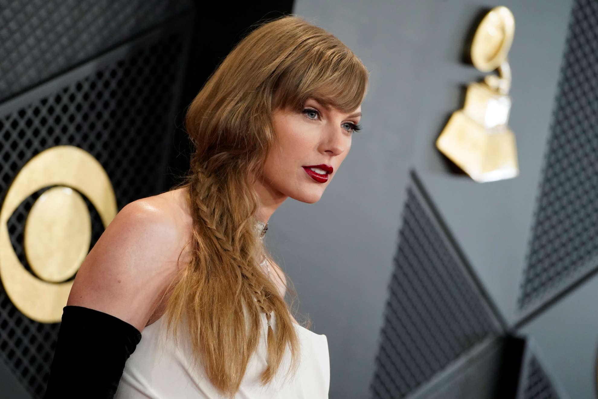 taylor swift after party dress 2024 Taylor Swift Changes Into Sparkly 2024 Grammys Afterparty Dress