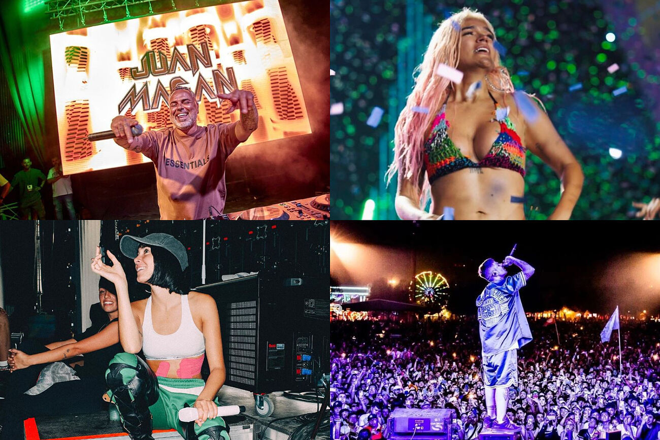 Which musical artists will perform at the Santiago Bernabeu in 2024?