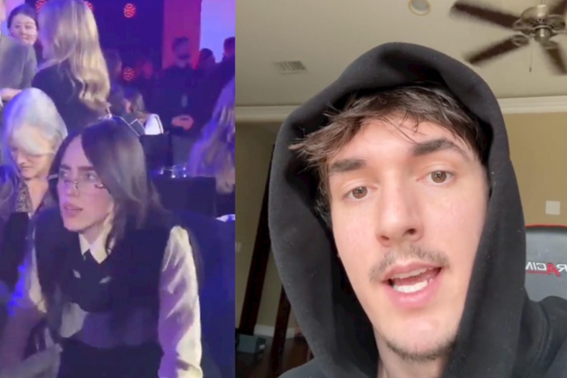 Billie Eilish and Bryce Hall mashup image