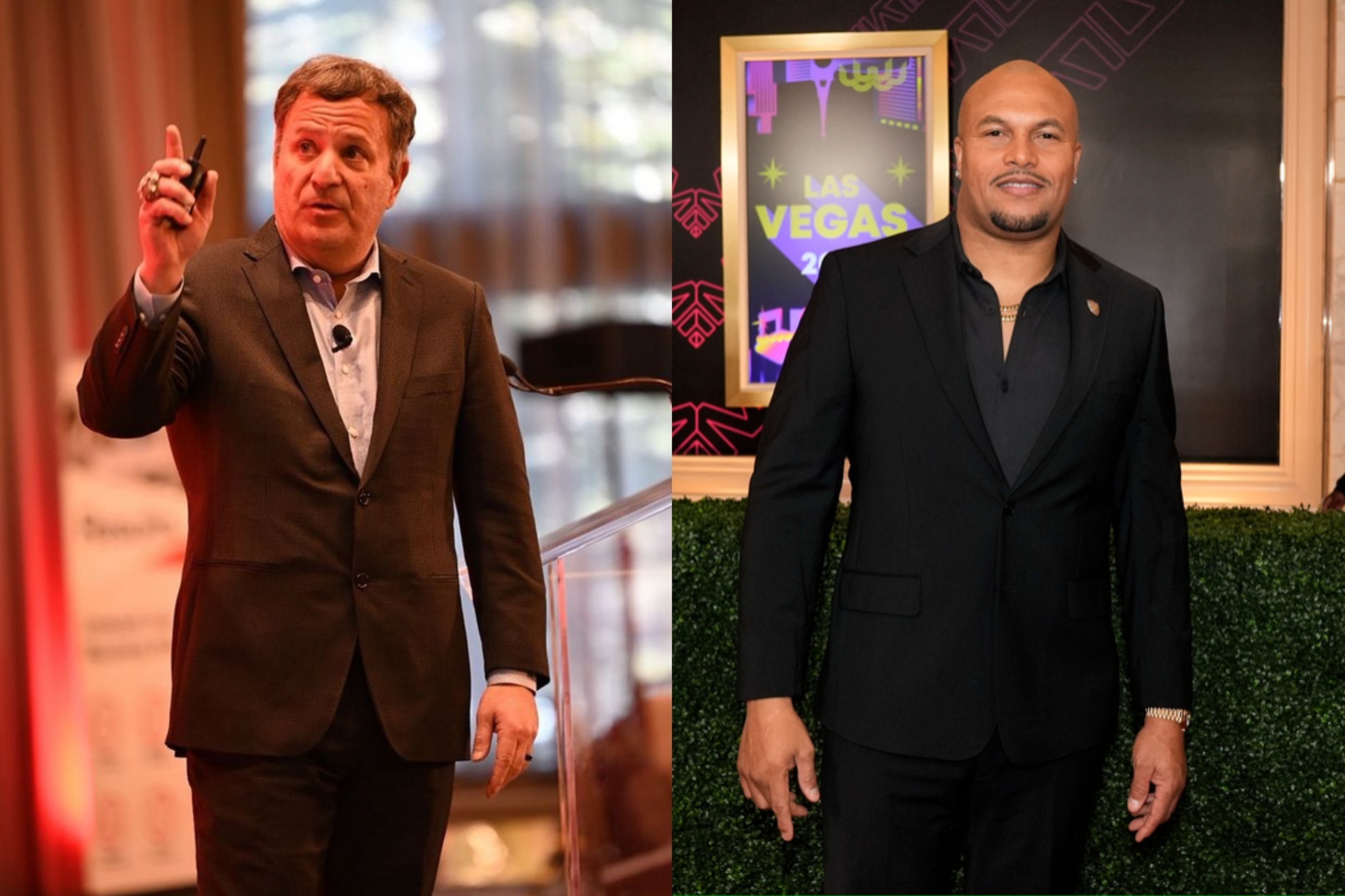 Antonio Pierce (R) does not know the Raider Way according to Michael Lombardi.