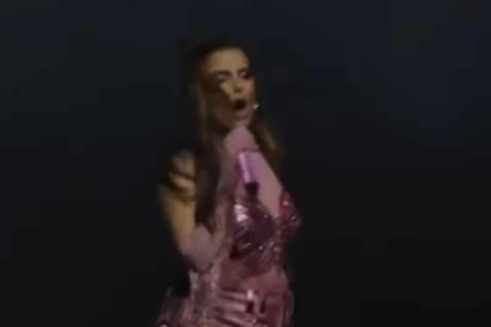 Pregnant Nelly Furtado falls on stage while performing at Coachella with Dom Dolla