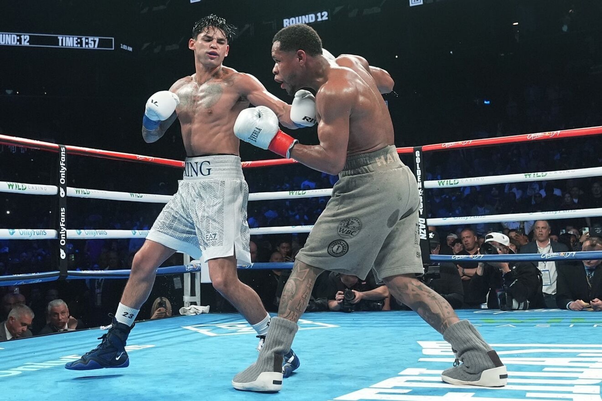 Ryan Garcia defeated Devin Haney by majority decision.