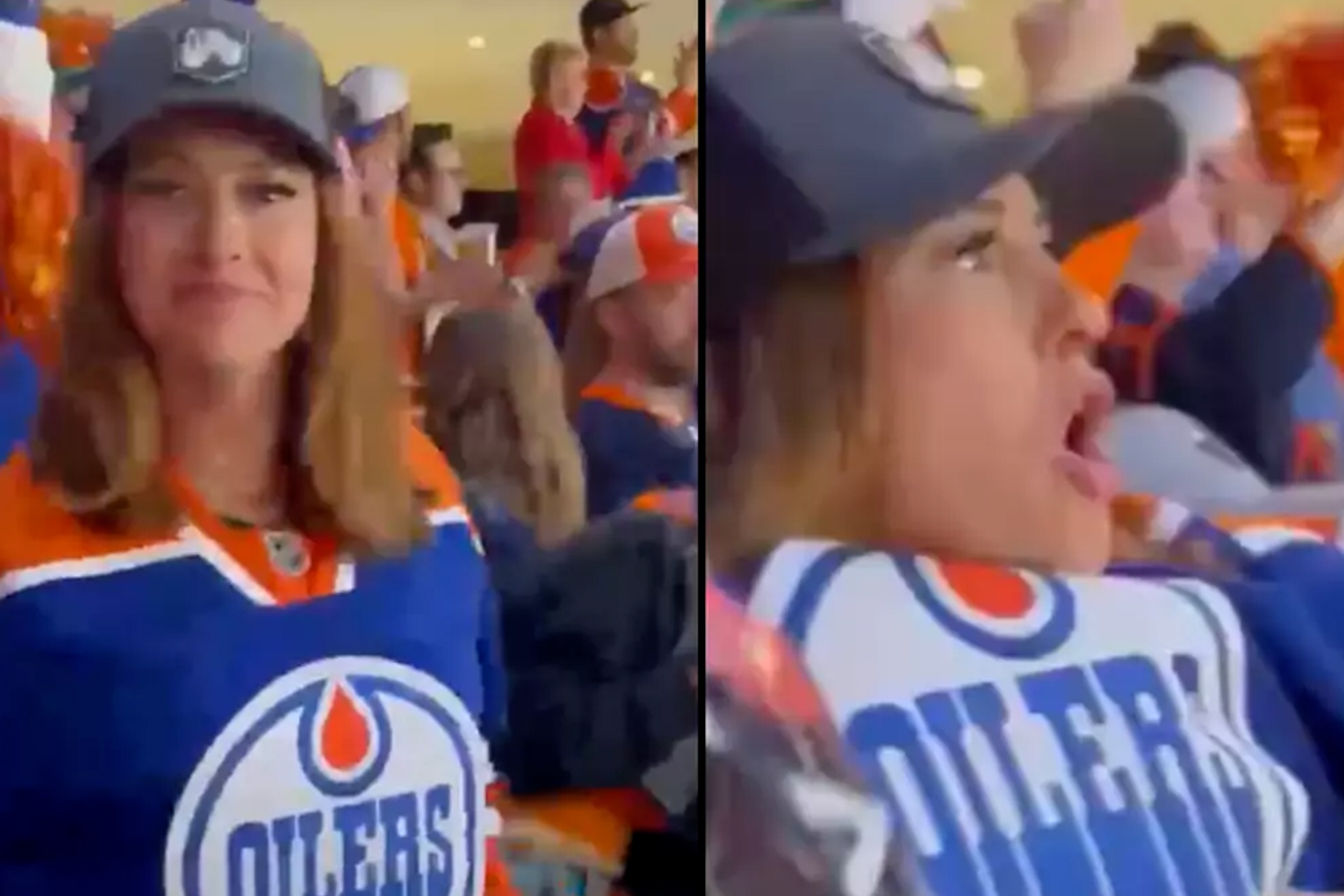 Edmonton Oilers fan flashing appears in new video