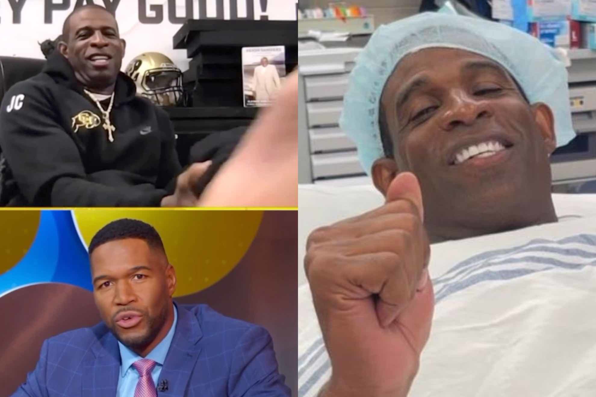 Deion Sanders horrified Michael Strahan by showing his amputated foot