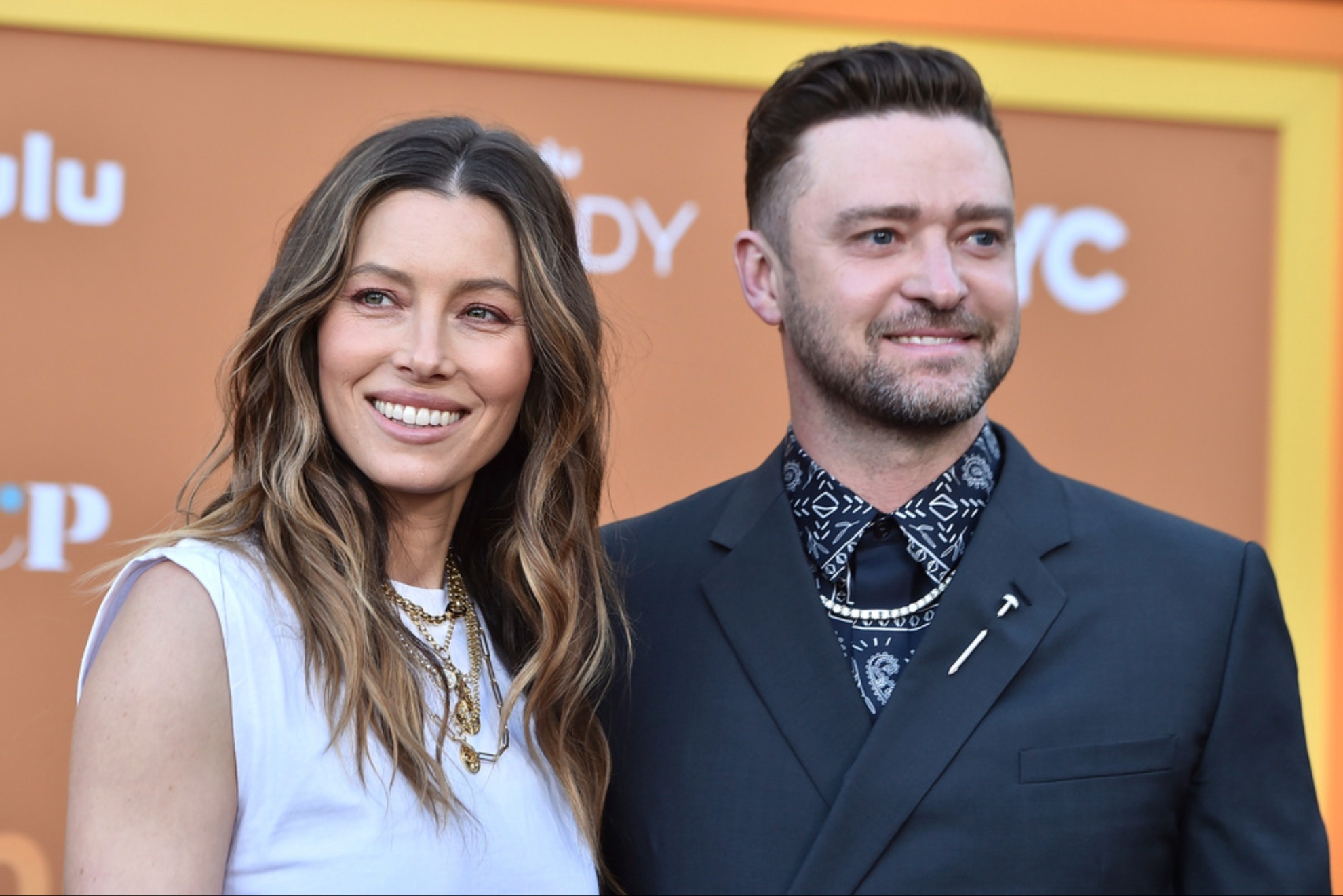 Actress Jessica Biel and her husband, pop star Justin Timberlake.