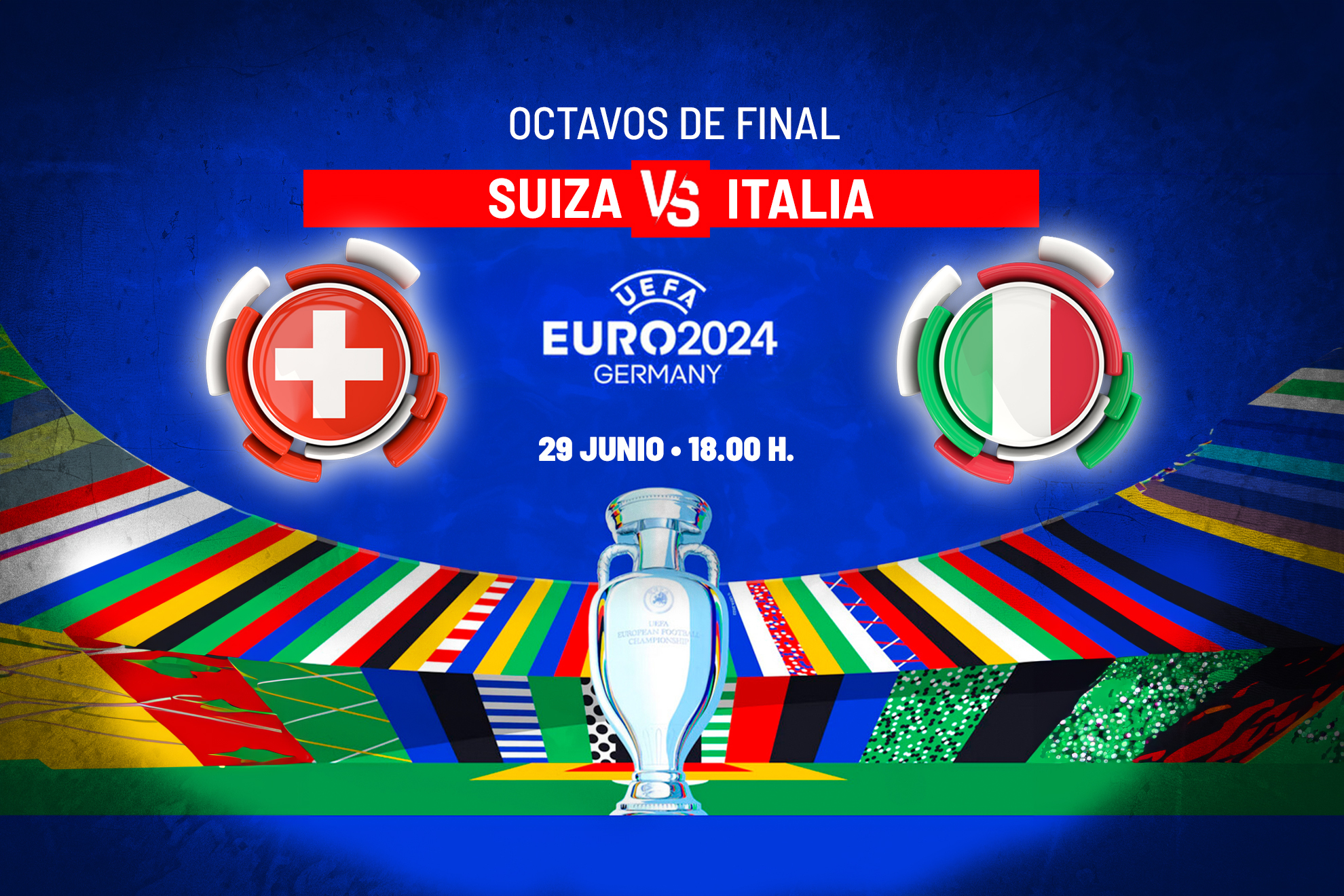 Alineaci�n de Italia contra Suiza hoy, partido de la fase de grupos de la Eurocopa 2024