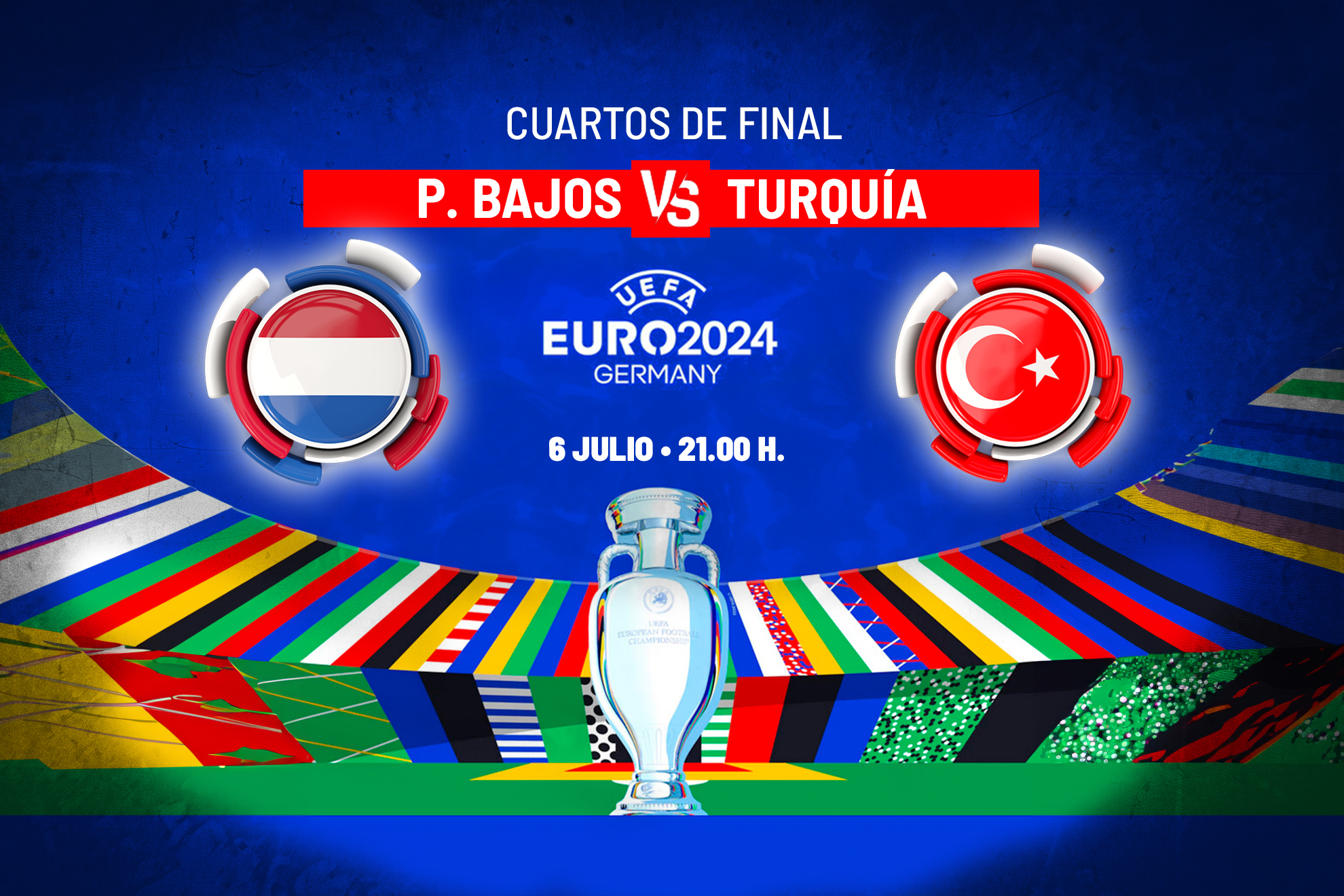 Alineaciones confirmadas de Pa�ses Bajos y Turqu�a, partido de cuartos de final de la Eurocopa 2024