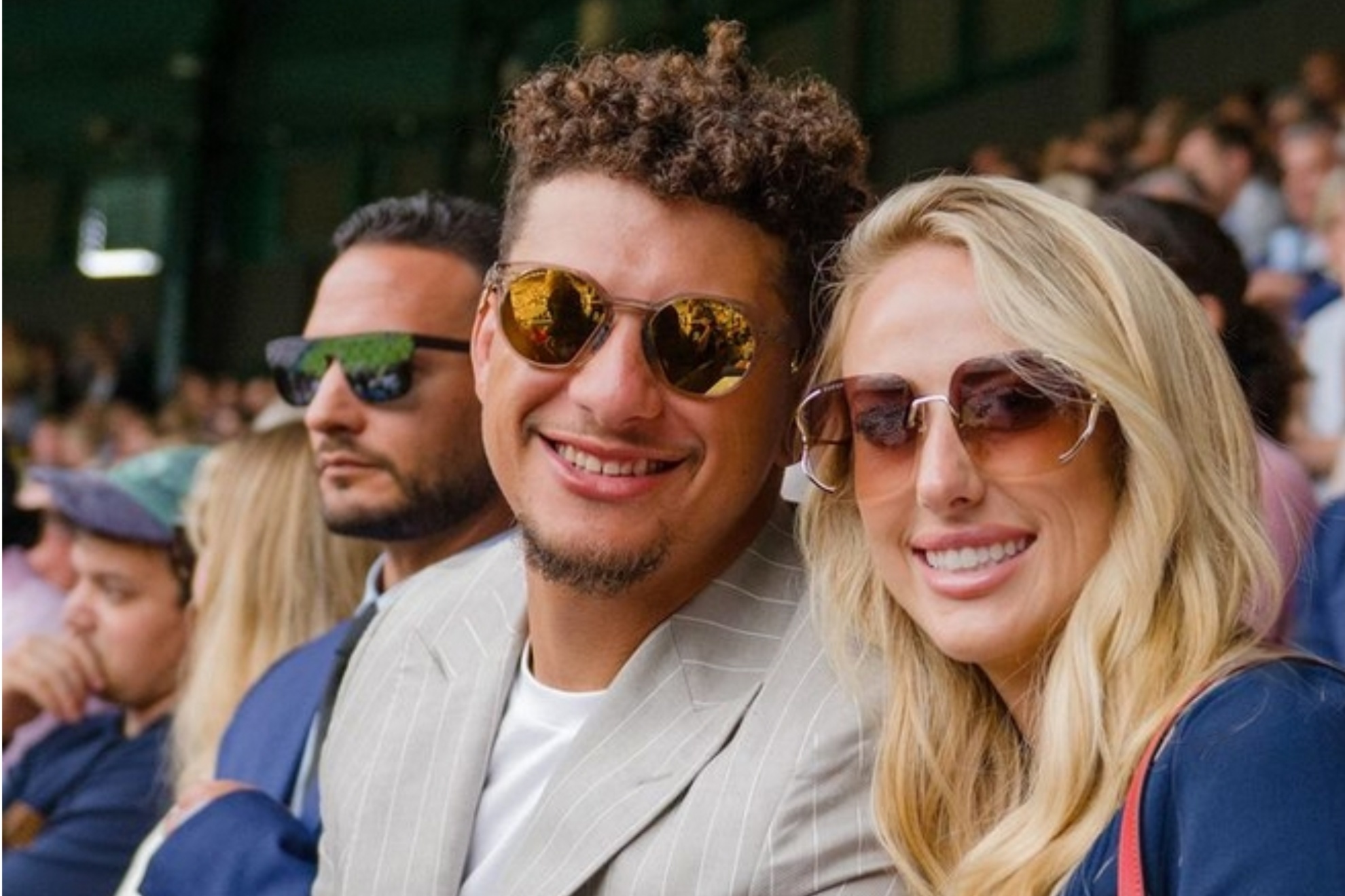 Patrick and Brittany Mahomes enjoyed the best tennis at Wimbledon.