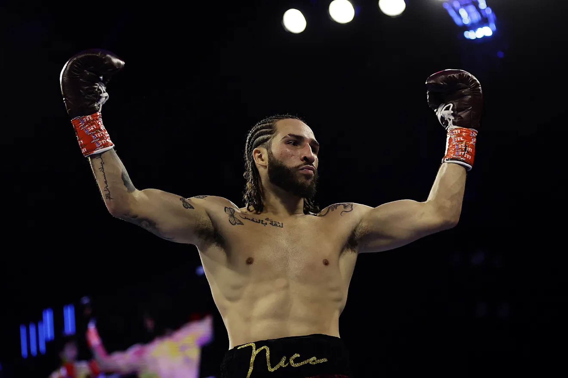 Nico Ali Walsh, grandson of Muhammad Ali, celebrates the new era of boxing with its new partners