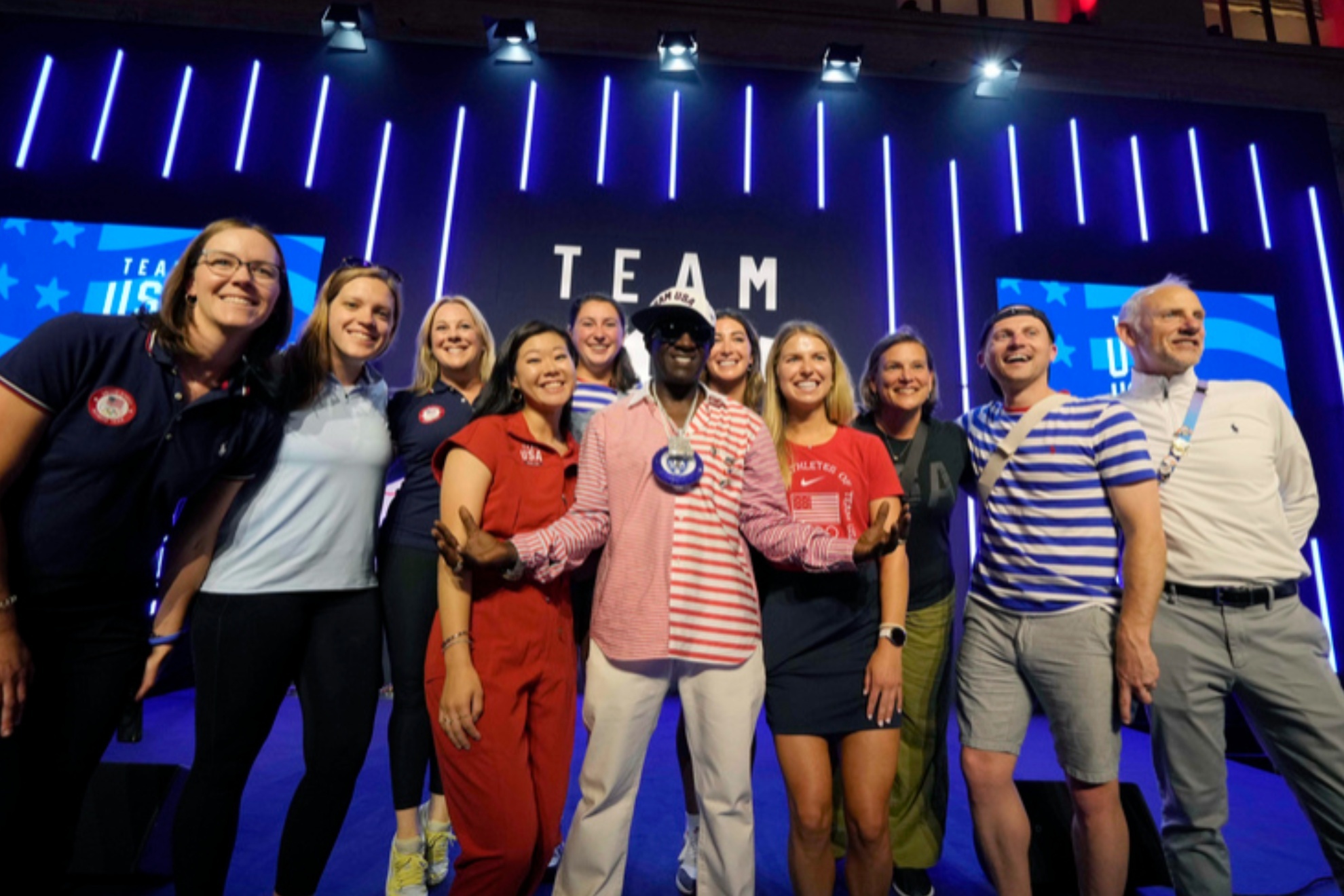 Flavor Flav became the official booster for the US Womens Water Polo team ahead of the Paris Olympic Games
