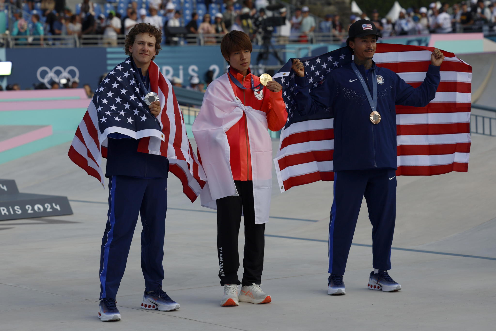Nyjah Huston takes a dig at 2024 Paris Olympics by showing the world his fake medal