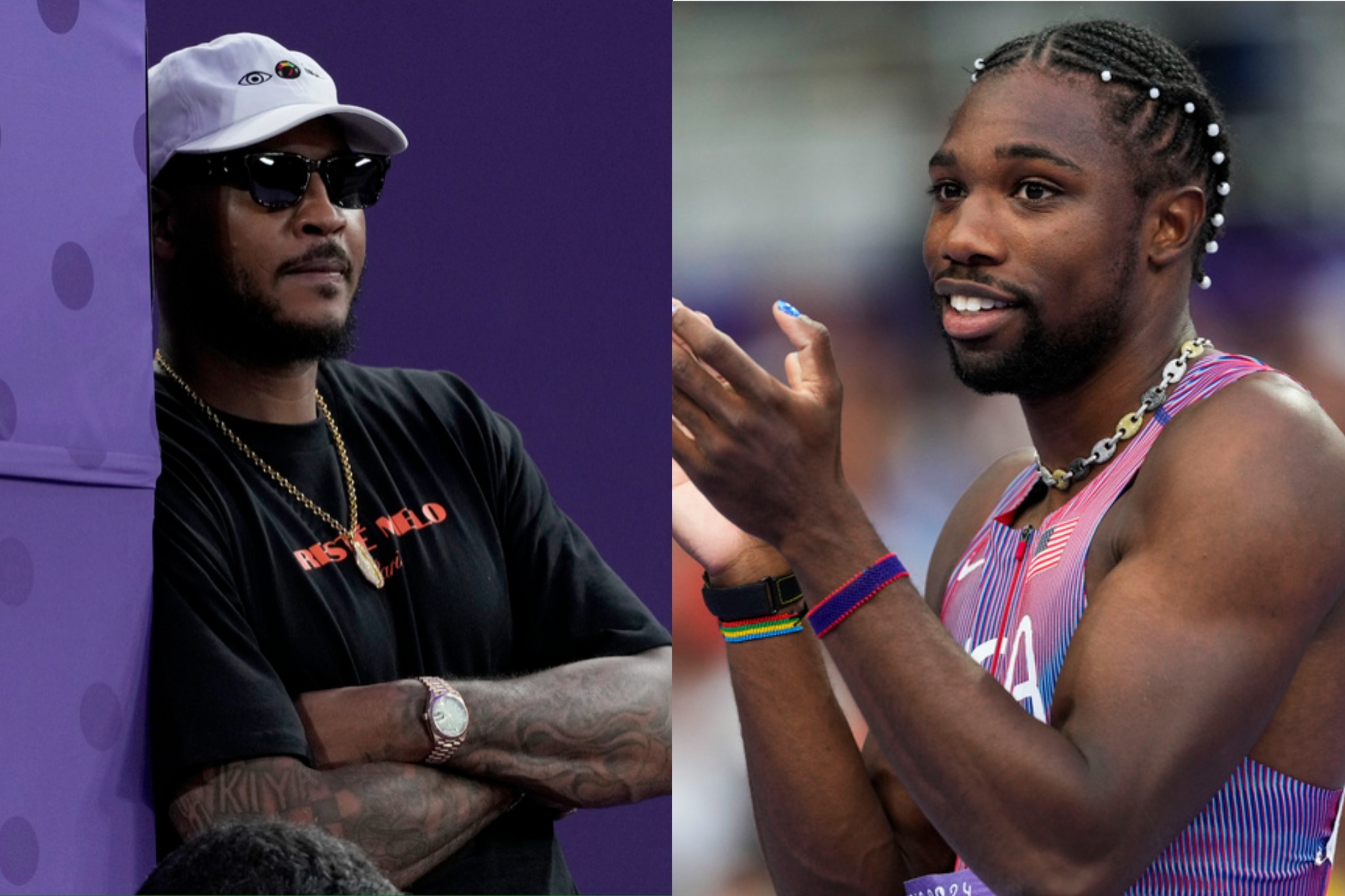 Carmelo Anthony put a stop to Noah Lyles criticism of the NBA.