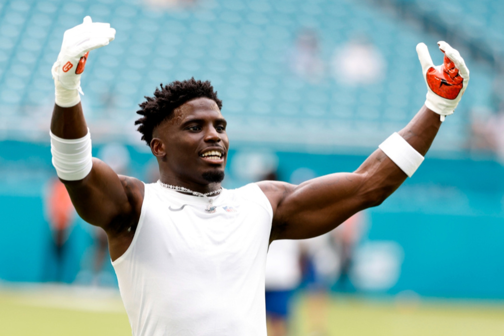 Tyreek Hill during a recent practice with the Miami Dolphins ahead of the 2024 NFL regular season