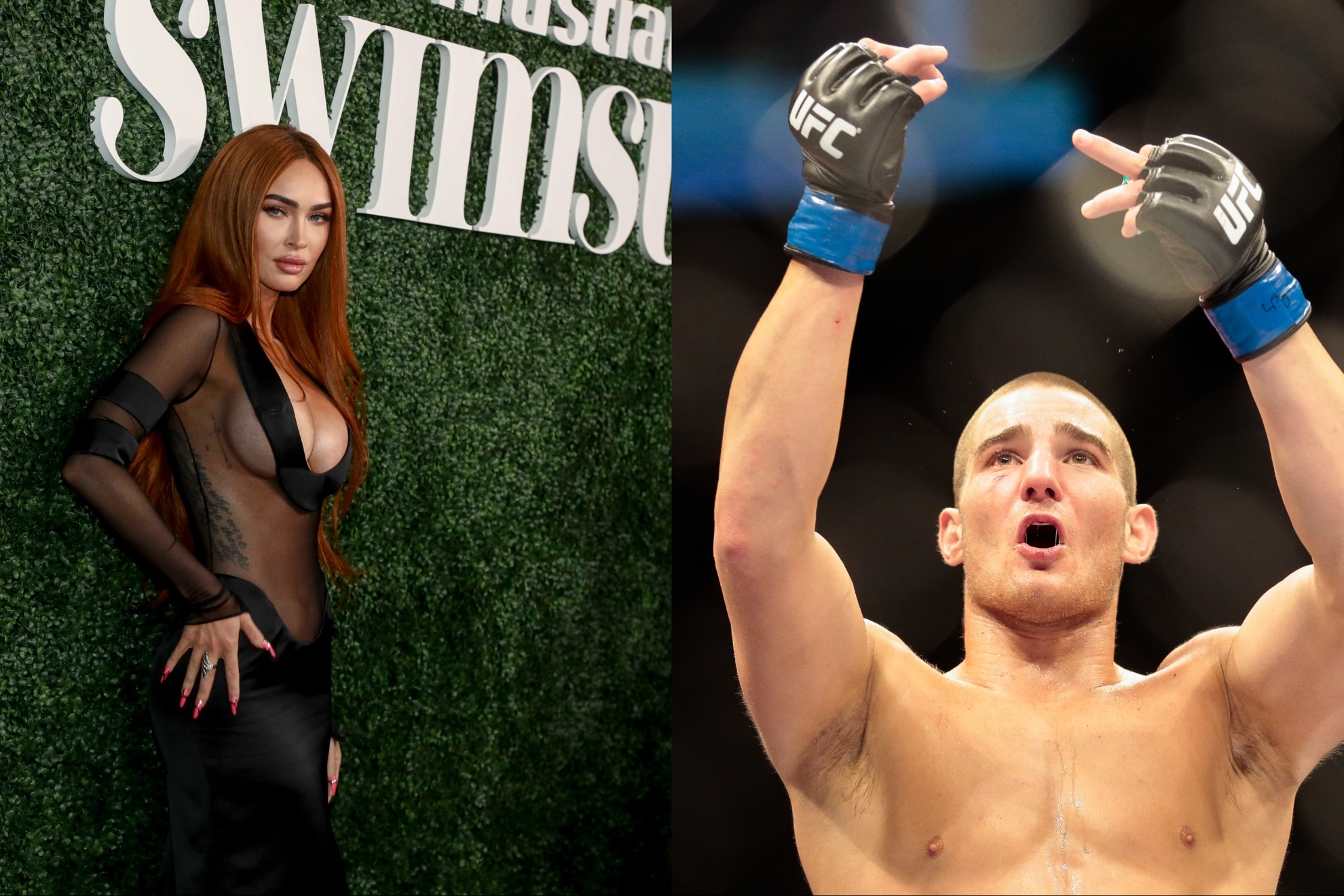 Megan Fox and Sean Strickland mashup image