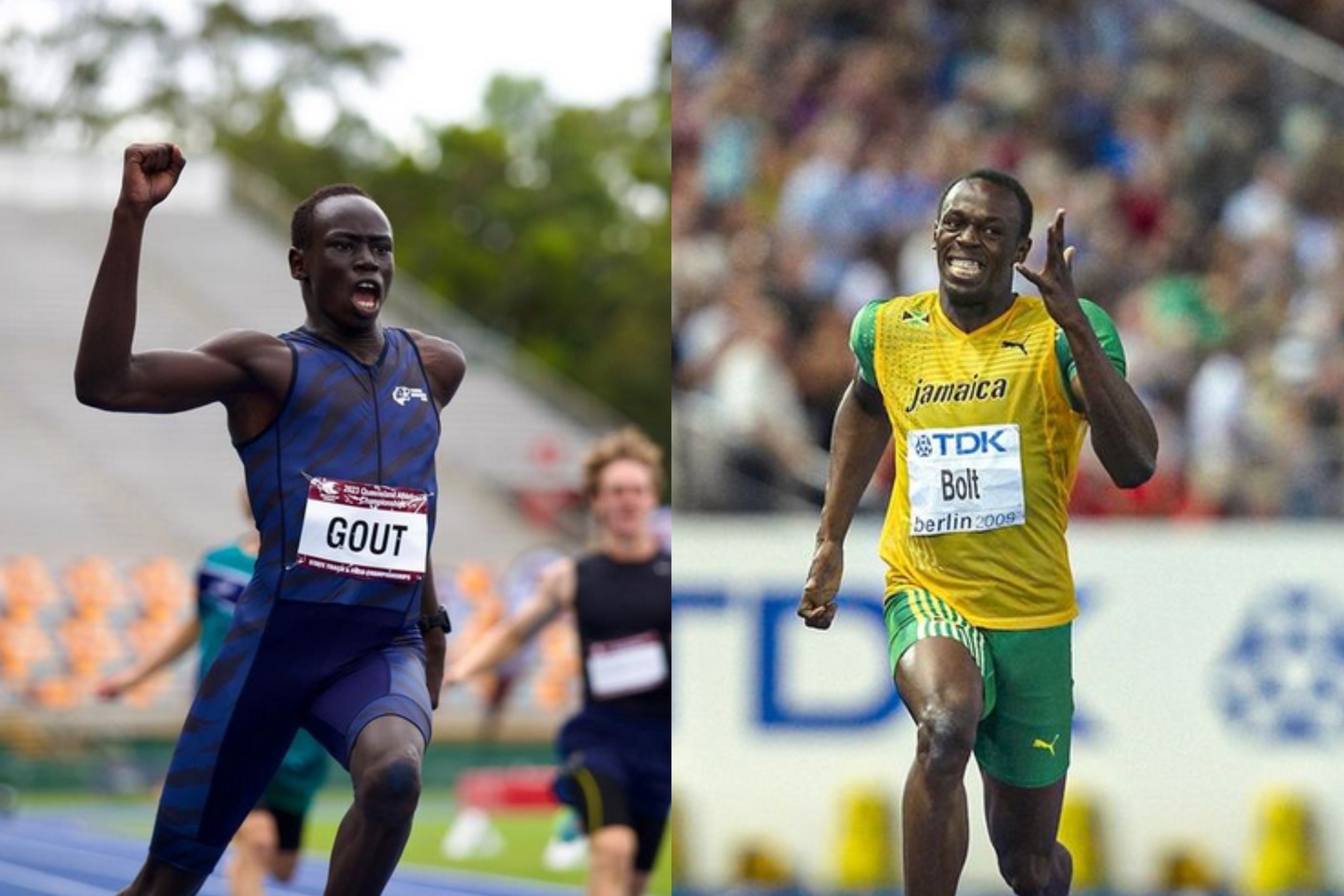 Gout Gout is about to catch up with Jamaican lightning, Usain Bolt.