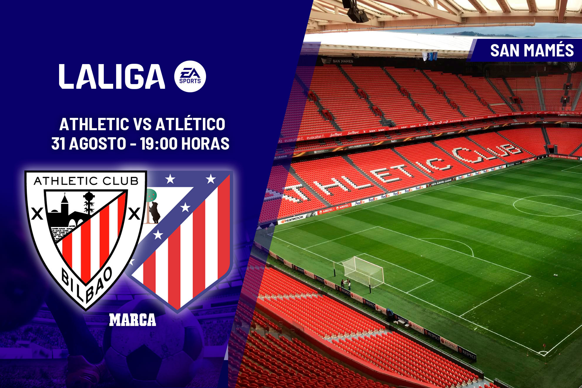 Alineaciones probables del Athletic - Atl�tico de la jornada de hoy