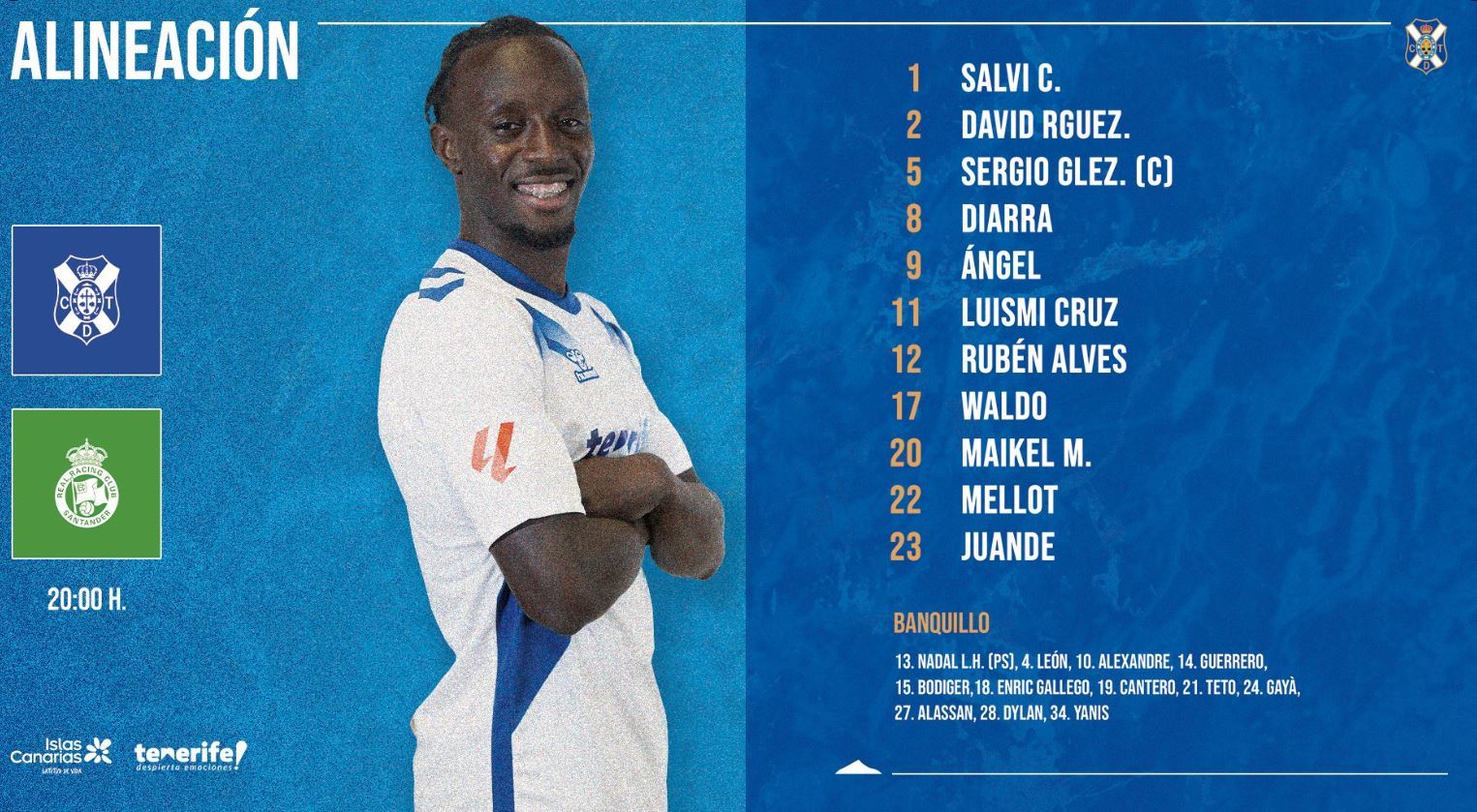 Tenerife - Racing Santander en directo | LaLiga Hypermotion hoy en vivo