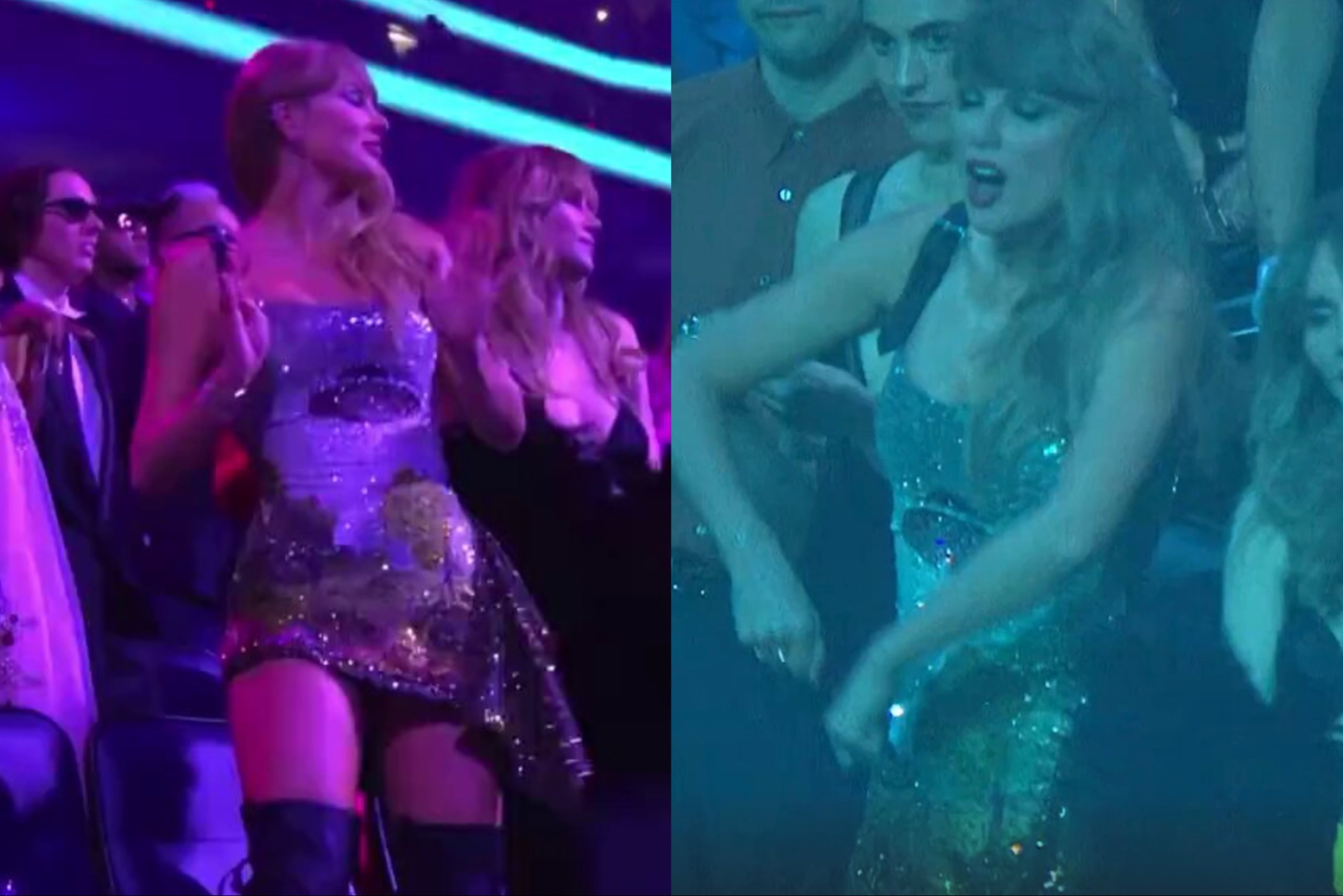 Taylor Swift POV video of her dancing at the VMAs