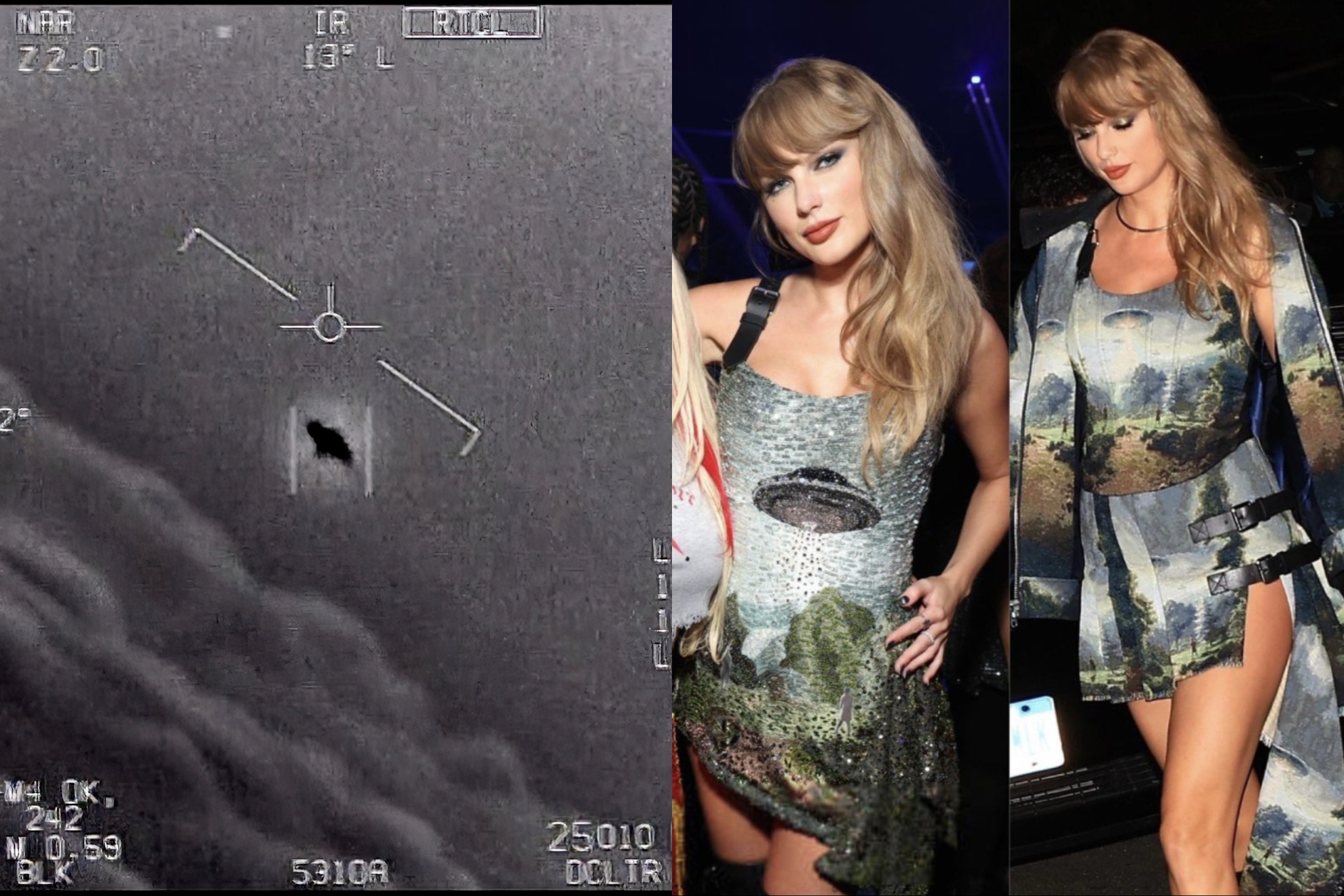 Taylor Swift and UFOs mashup image