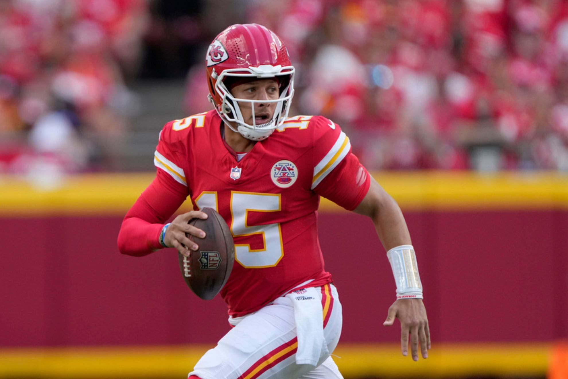Mahomes passing attempts total is currently at a high 35.5