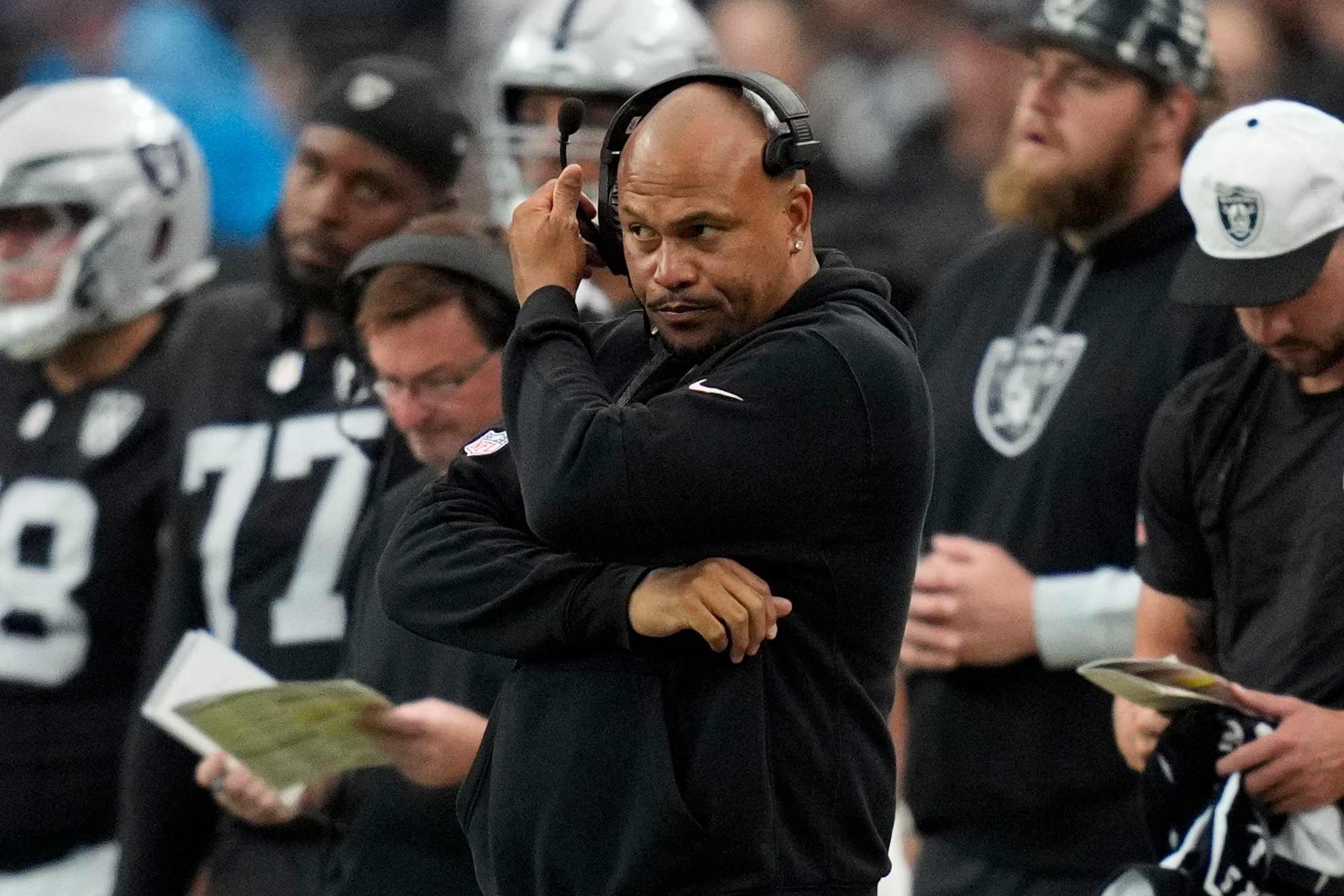Pierce calls out players and promises a shakeup after the Raiders suffer a crushing defeat against a struggling Panthers team