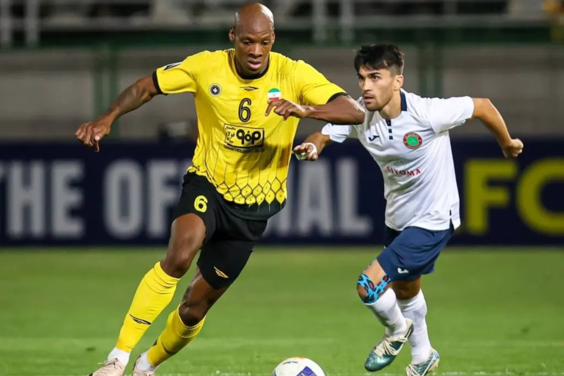 Picture from the Sepehan match, which showed the missiles launched at Israel