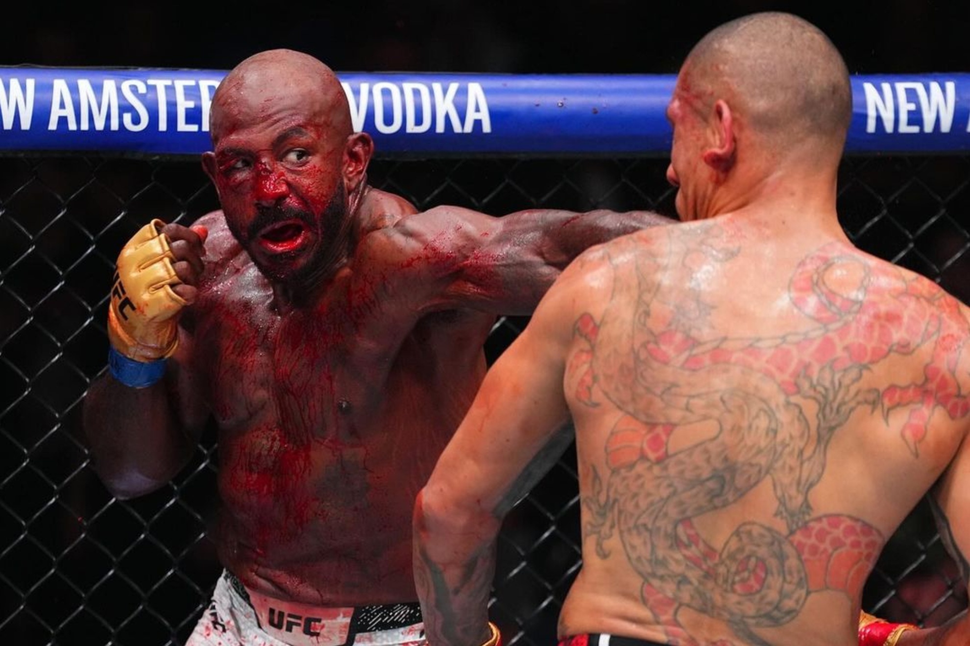 Khalil Rountree Jr. & Alex Pereira at UFC 307 on Saturday, October 5, 2024