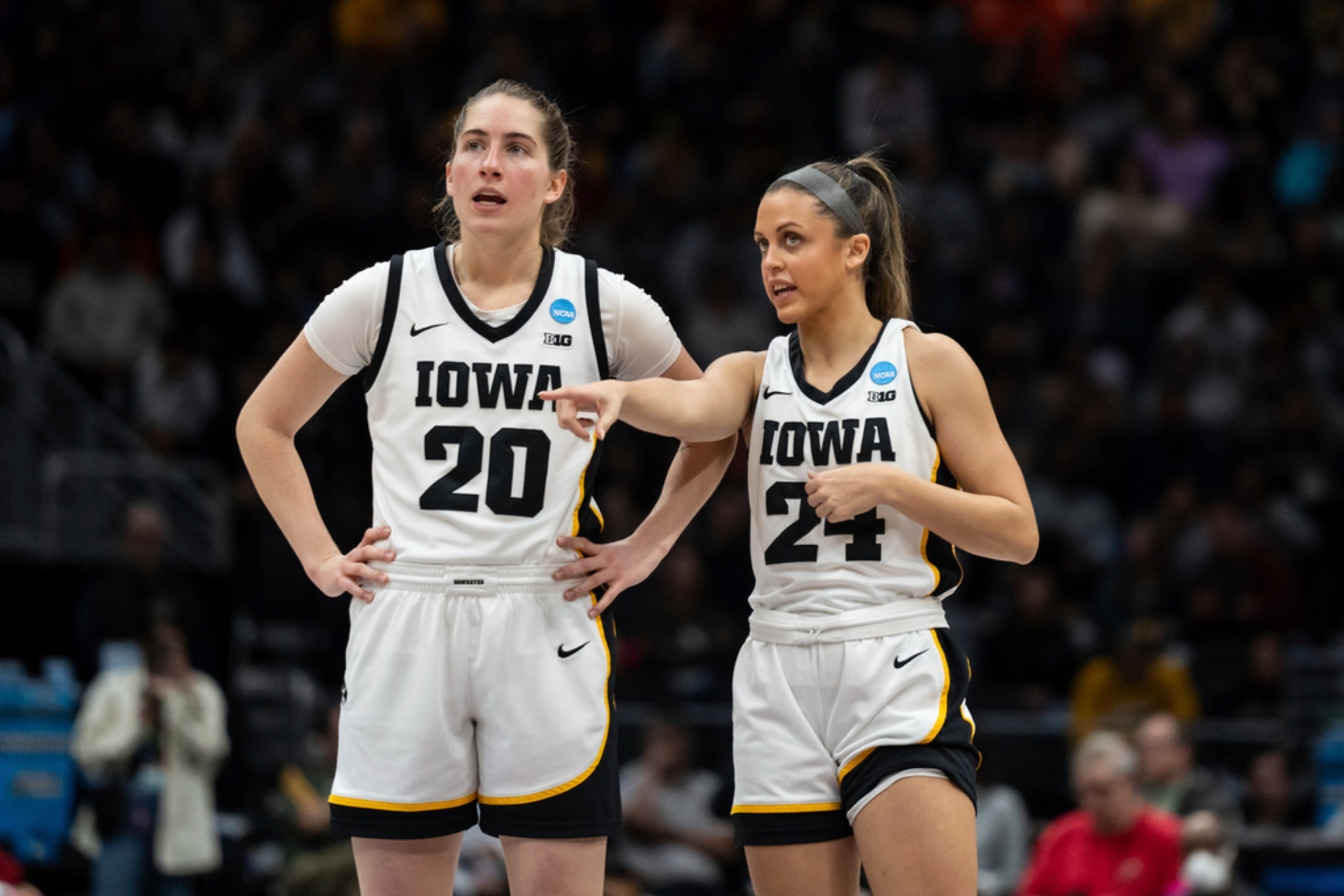 Kate Martin and Gabbie Marshall were inseparable during their years with the Hawkeyes.