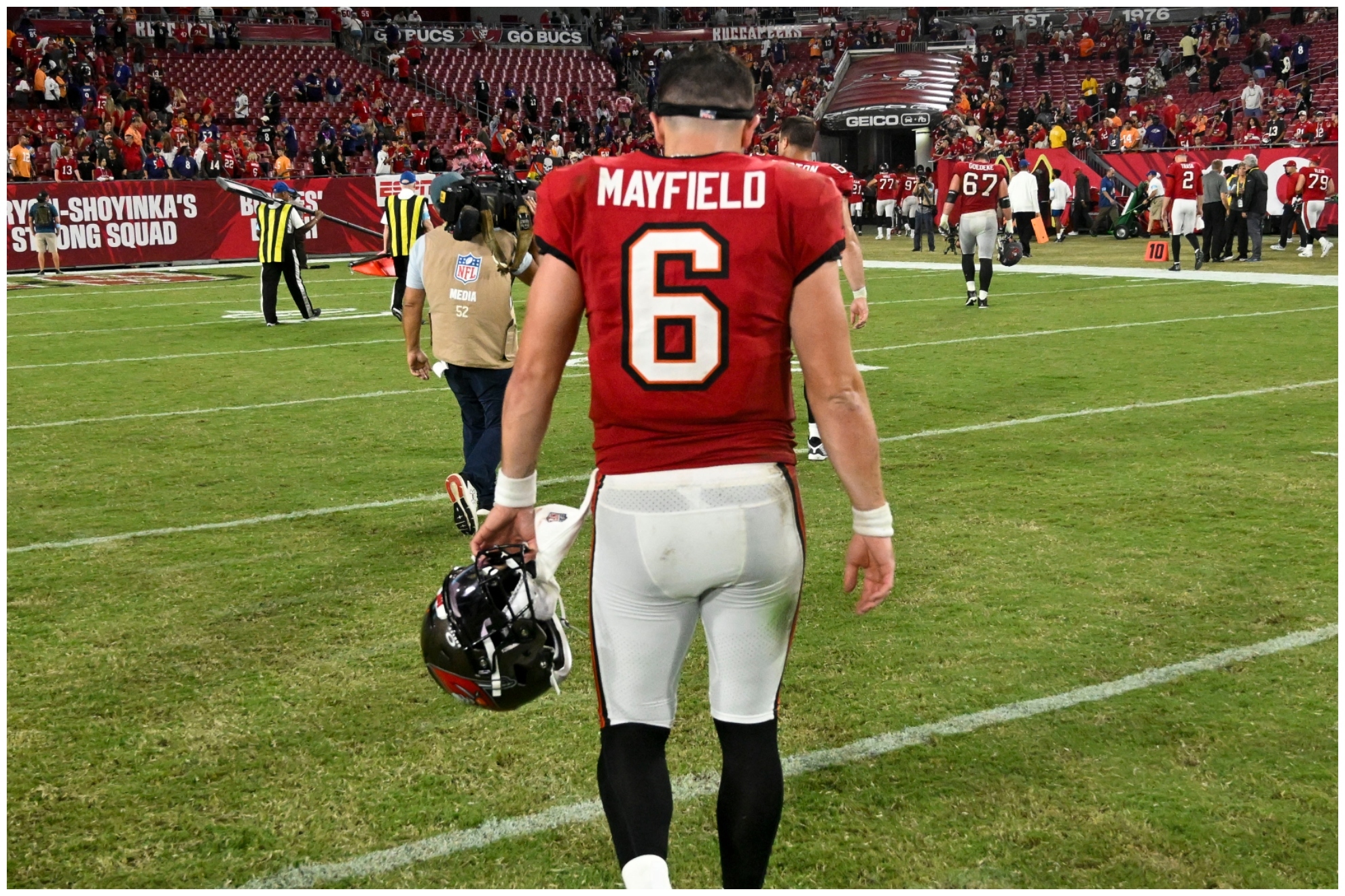 baker mayfield chewing tobacco Buccaneers' will not be disciplined for using nicotine product during game, per report Baker Mayfield accused of using