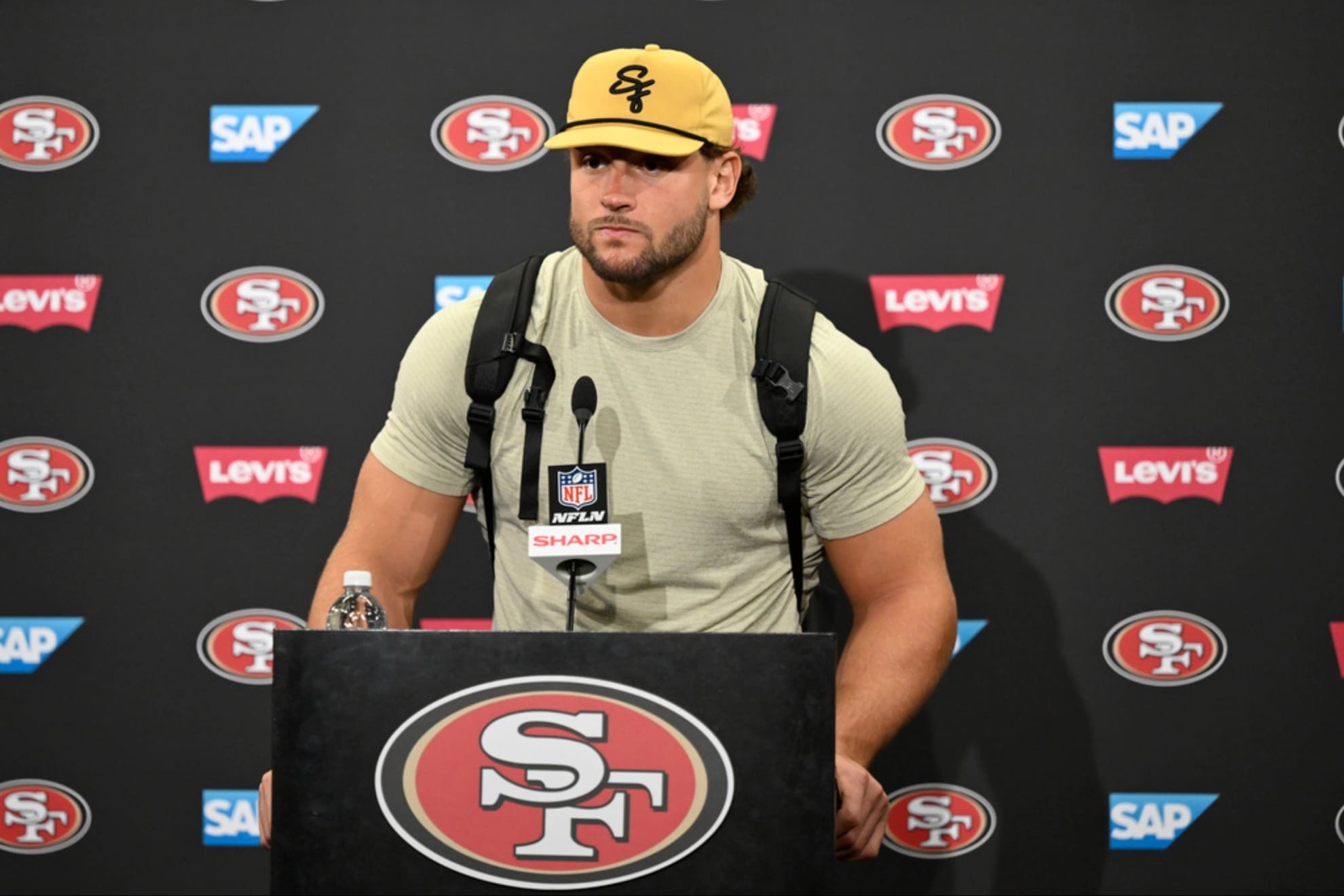 San Francisco 49ers defensive end Nick Bosa after the game vs Cowboys.