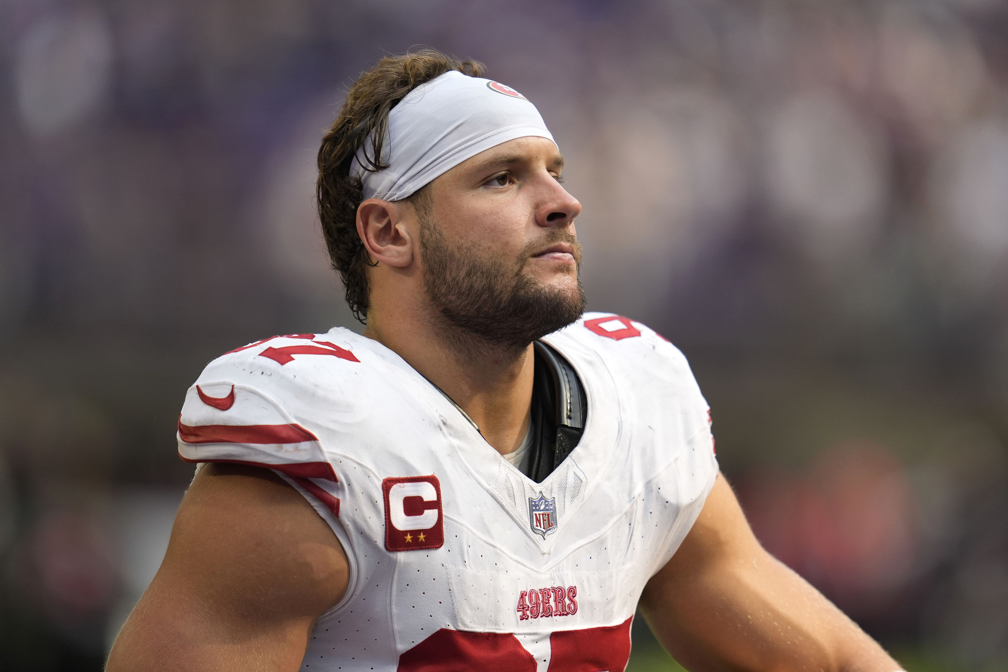 San Francisco 49ers defensive end Nick Bosa