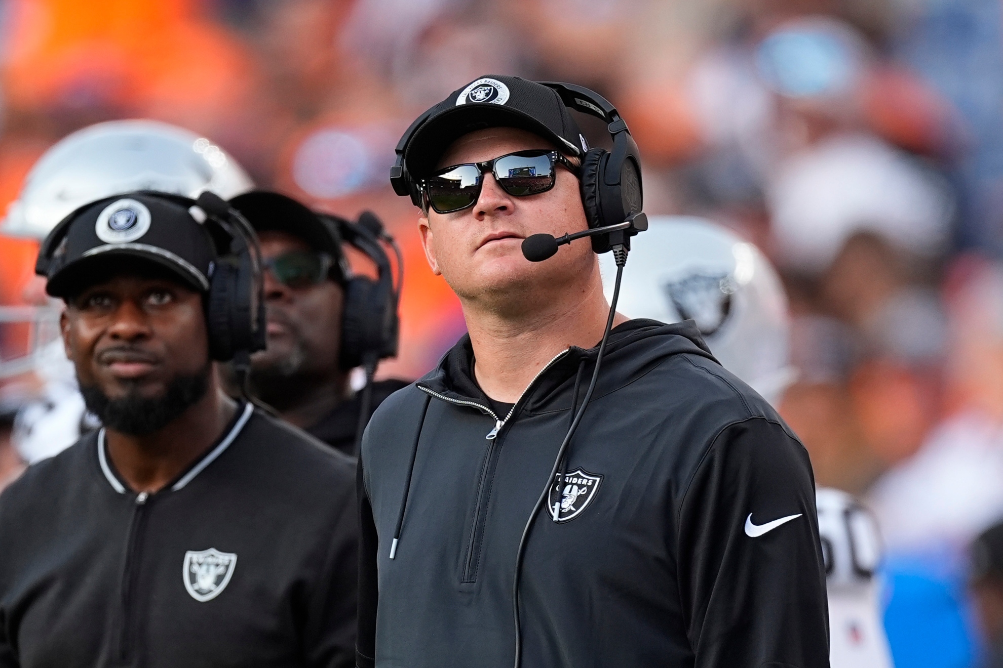 Las Vegas hits rock bottom at 2-7, sparking a coaching shake-up as Pierce and his staff fight to turn it around