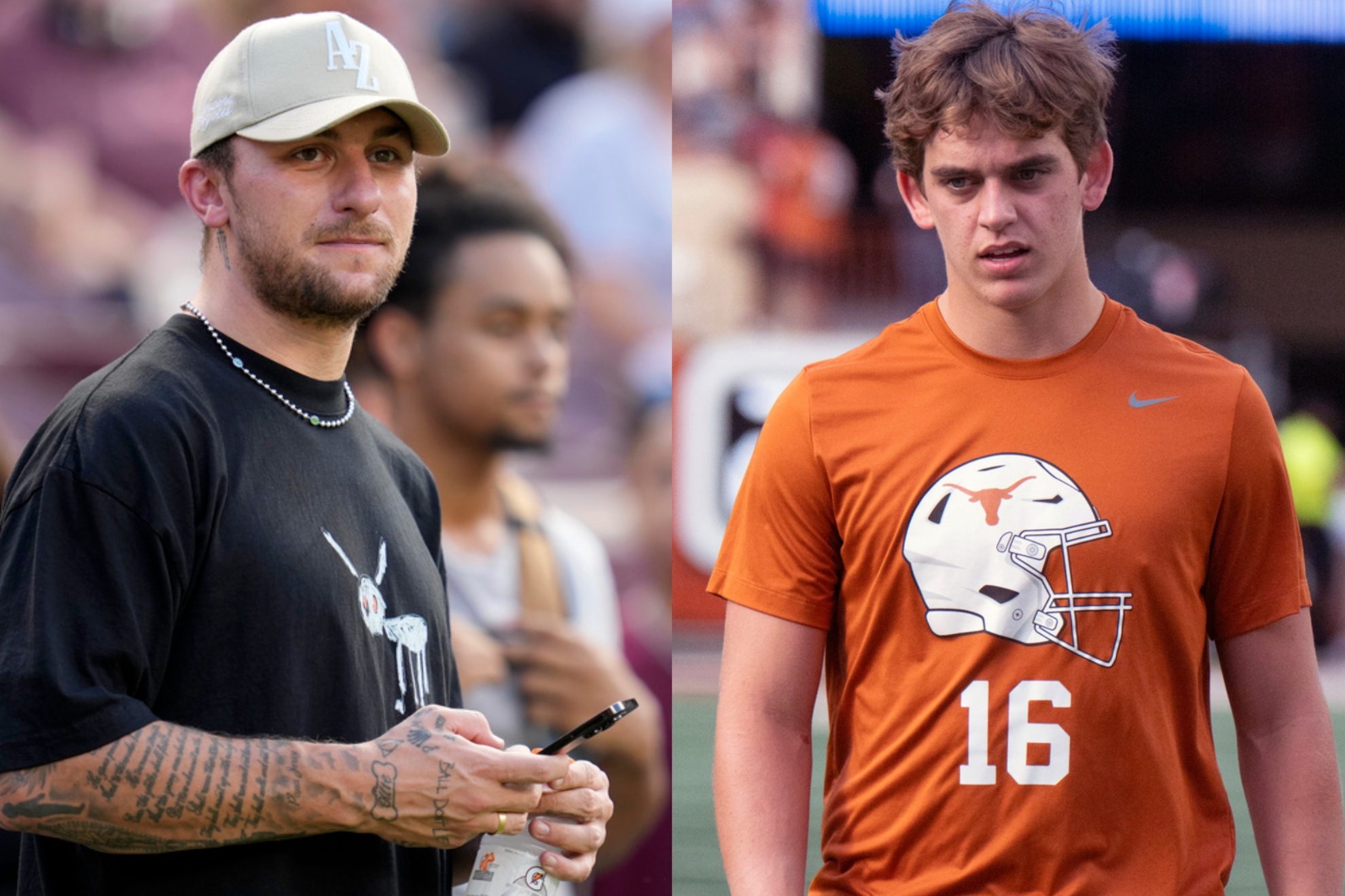 Former College Football star Johnny Manziel offered advice for rising NCAA star Arch Manning
