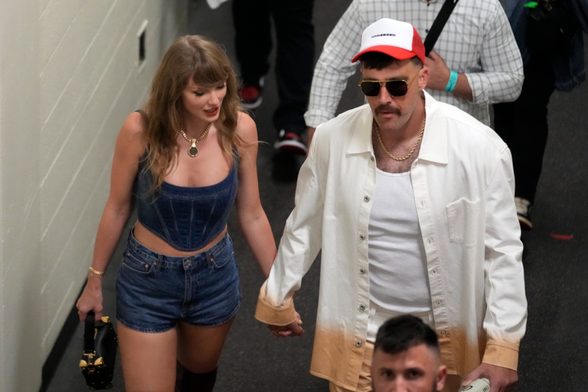 Travis Kelce missed Taylor Swift at the Bills game. Taylor Swift made Travis heart happy by showing up to the Bills game.