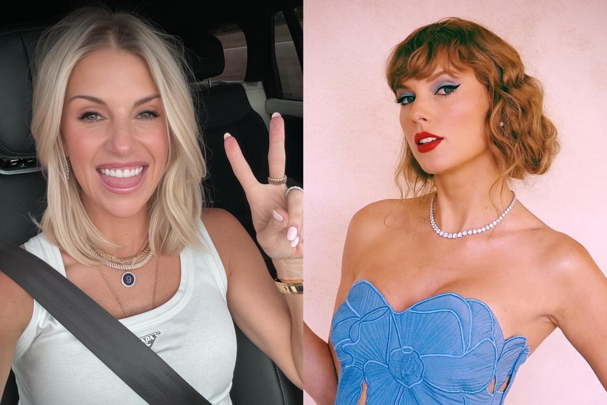 Kelly Stafford thanks Taylor Swift for her success as a content creator.