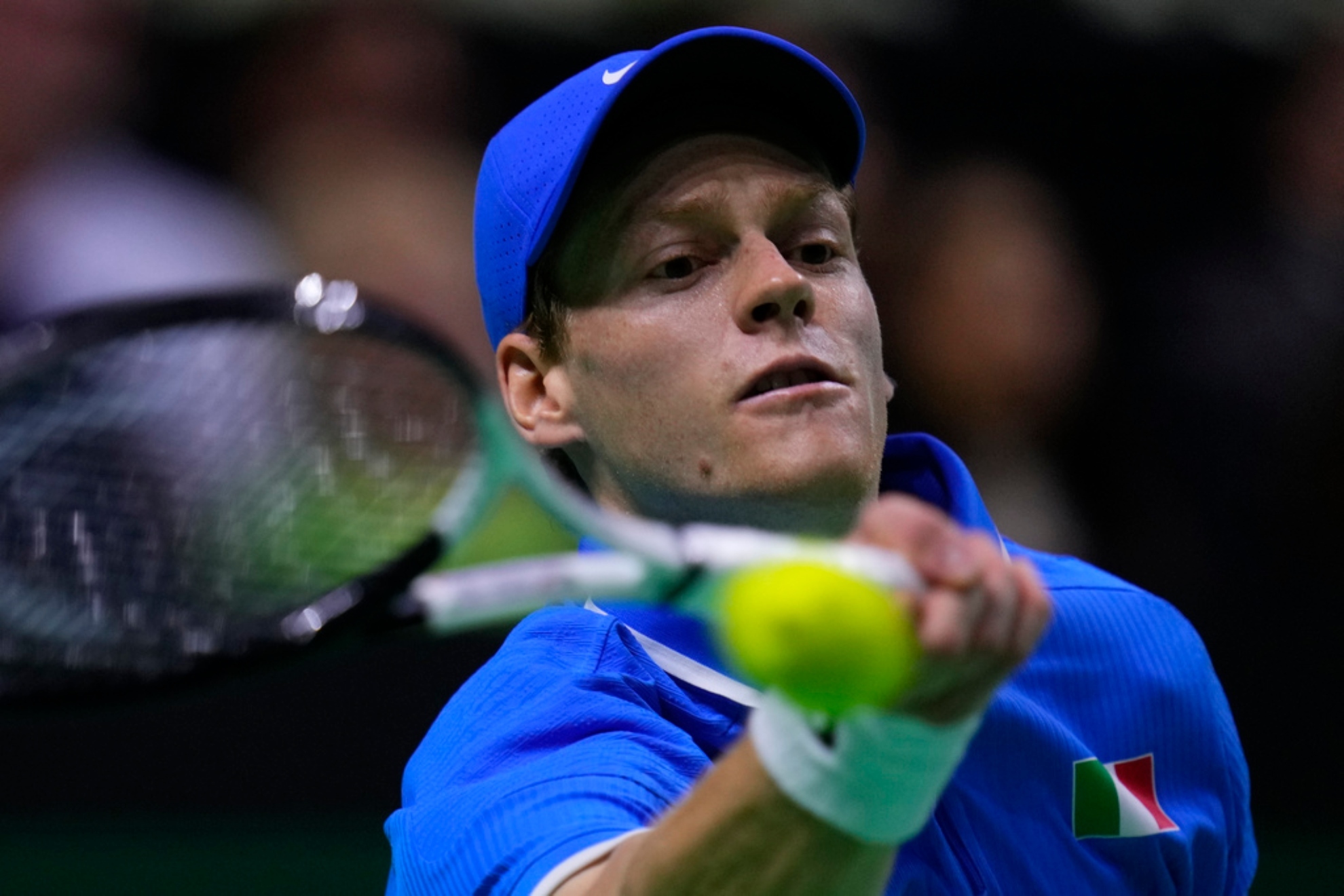 Sinner, during the Davis Cup Final