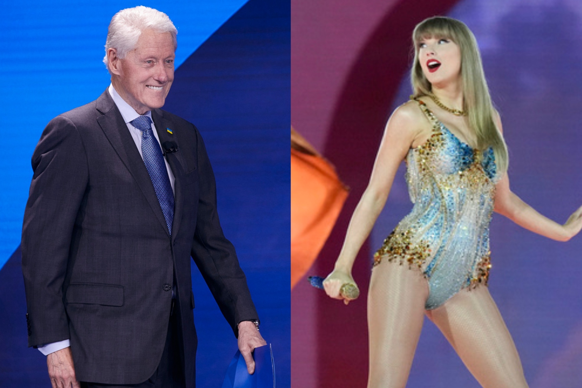 Bill Clinton attended Taylor Swifts The Eras Tour in Toronto, Canada