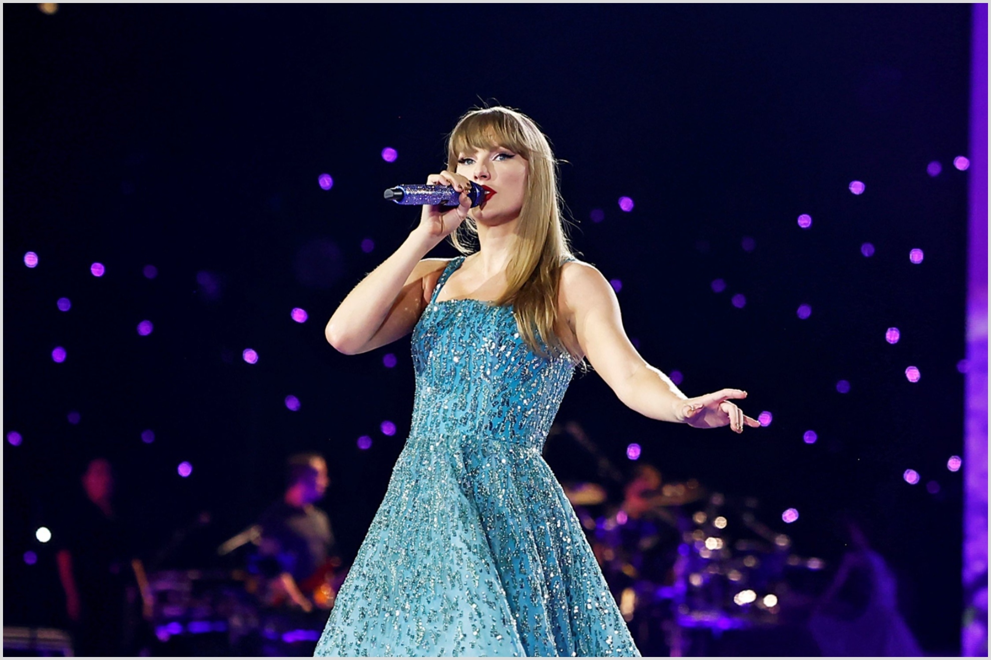 Taylor Swift performing in Toronto for her Eras Tour