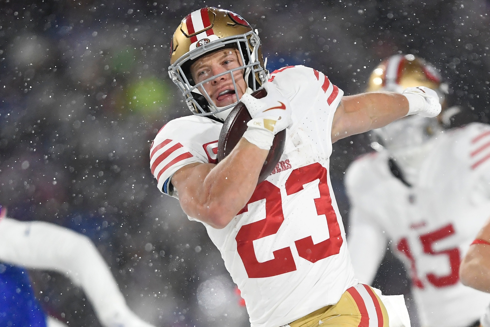 Kyle Shanahan confirms McCaffrey suffered a knee issue after non-contact play raises fears of Achilles damage