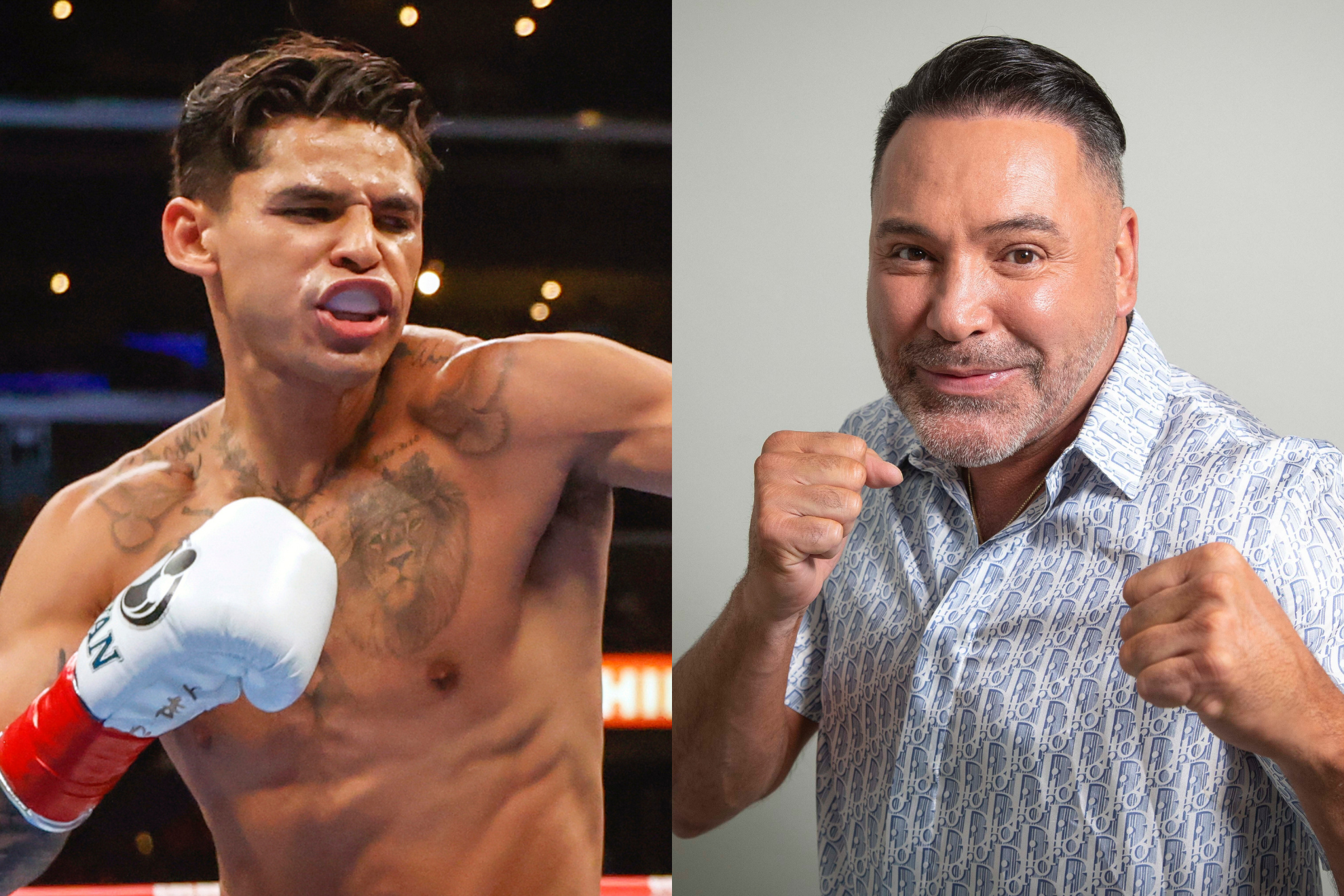 Ryan Garcia and Oscar De La Hoya havent seen eye to eye in years.