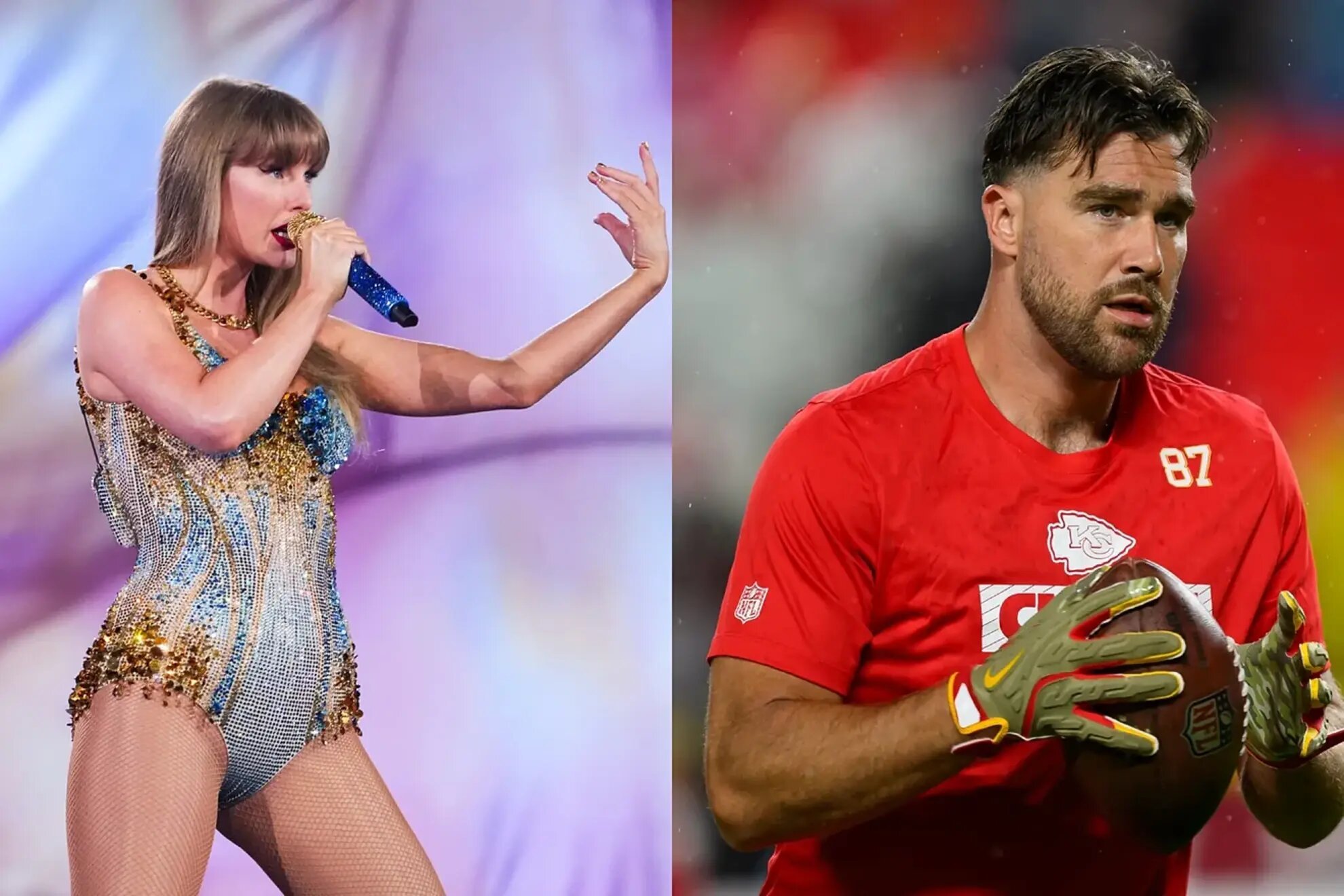 Taylor Swift and Travis Kelce