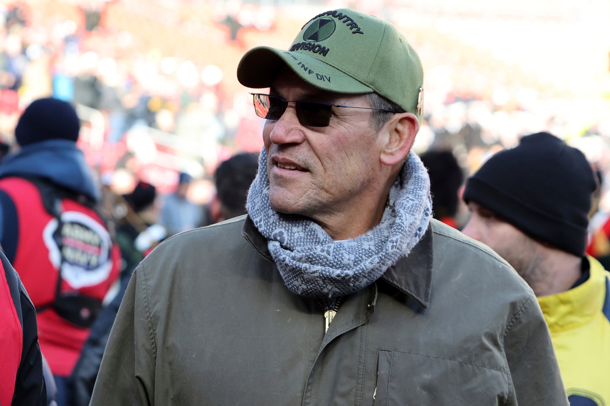 Ron Rivera before a game between the Army and Navy.