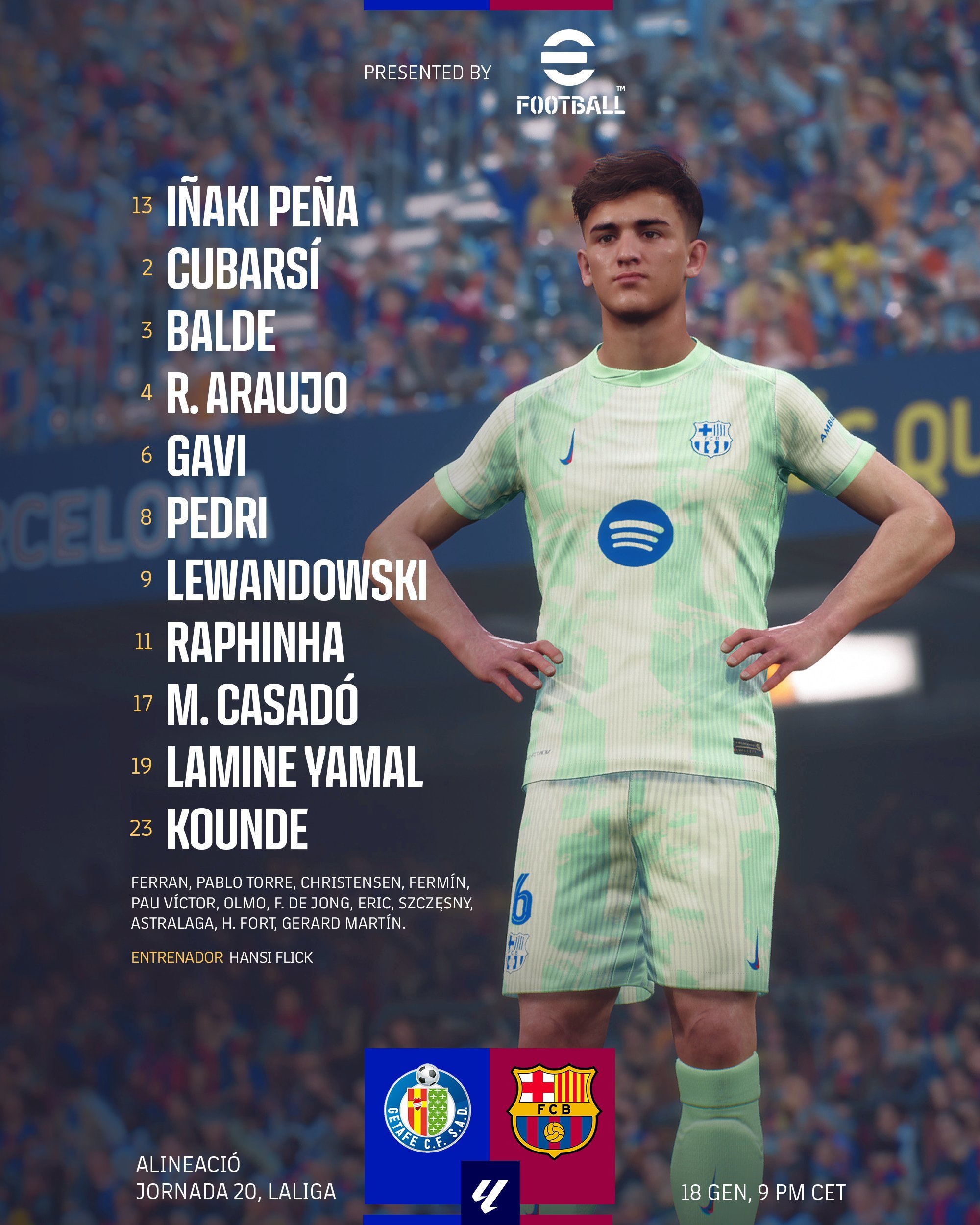 Getafe - FC Barcelona en directo: LaLiga EA Sports hoy en vivo