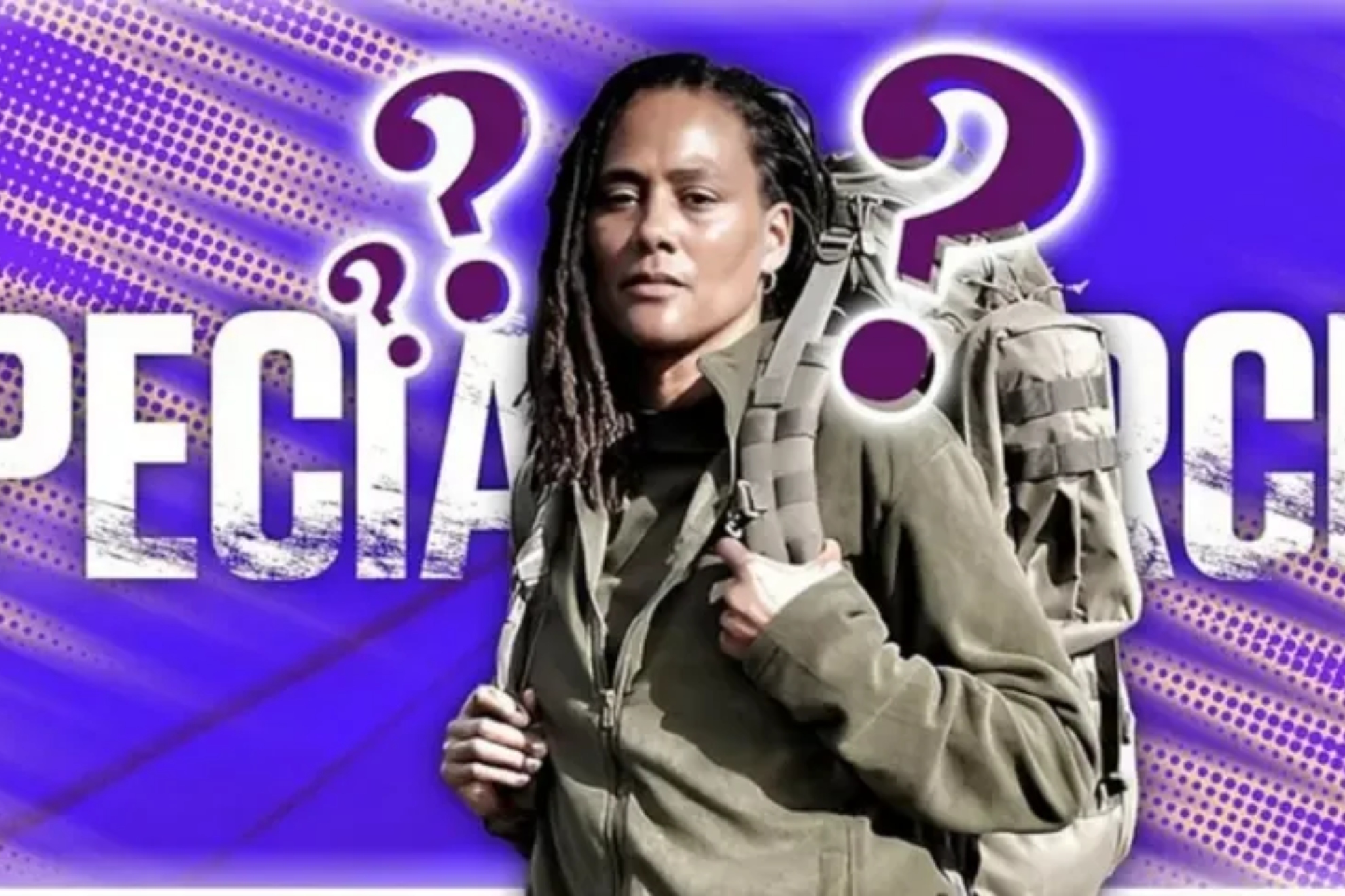 Marion Jones, in a promotional image of the reality show.