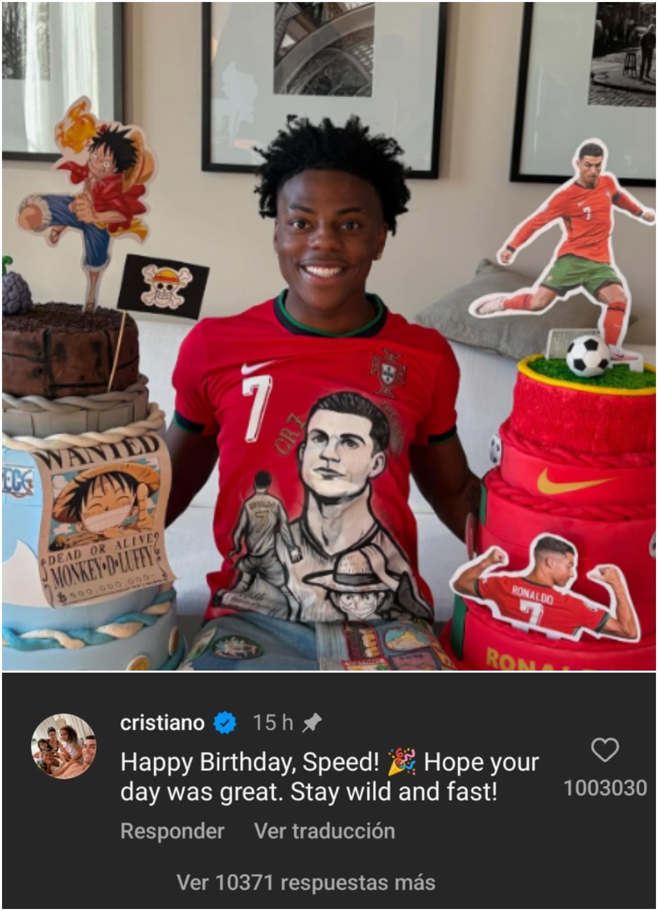 IShowSpeed gets the most anticipated birthday greeting: "Stay wild and fast