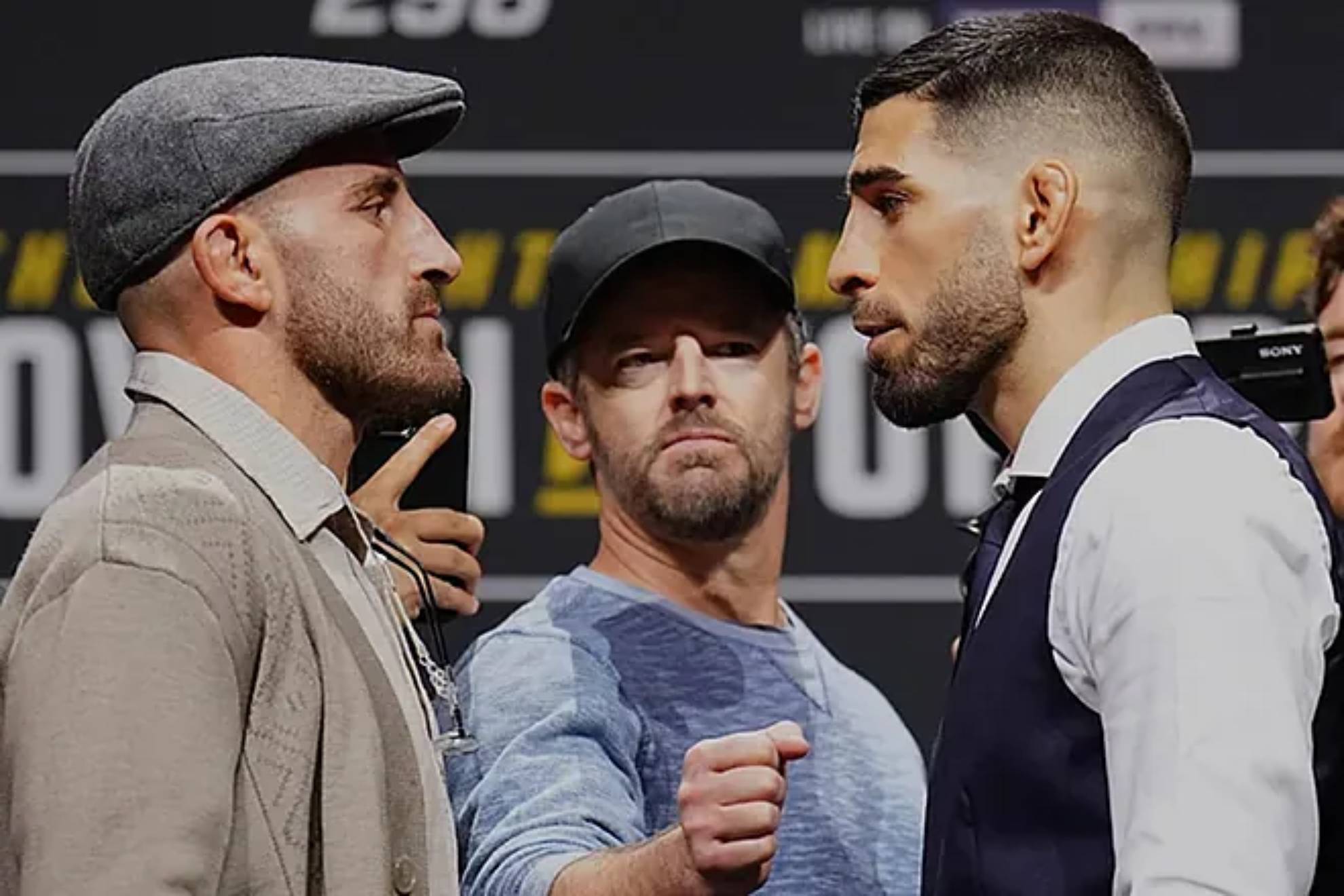 Alexander Volkanovski and Ilia Topuria.