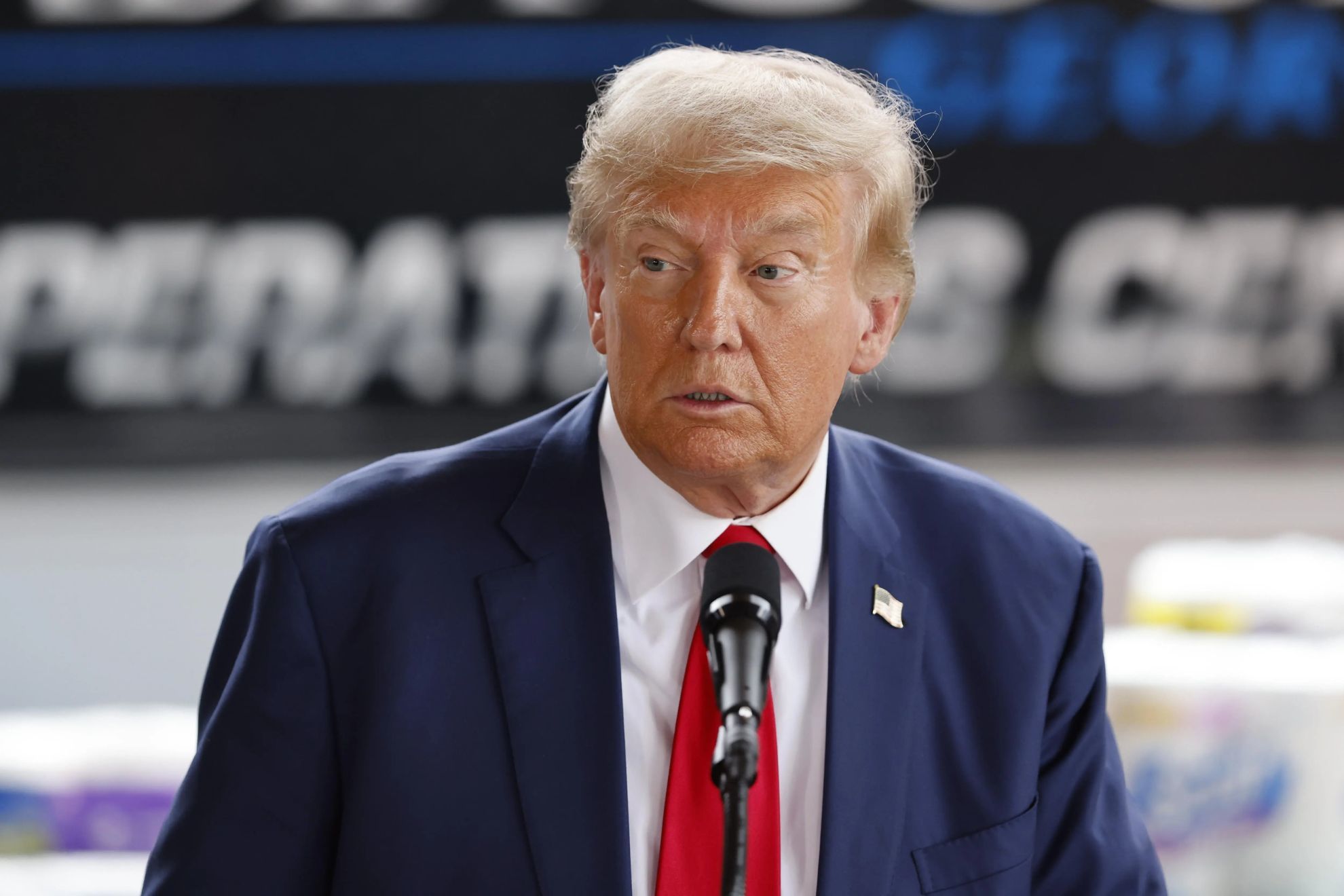 Donald Trump jokes when asked about visiting plane crash site: Do you want me to go for a swim?