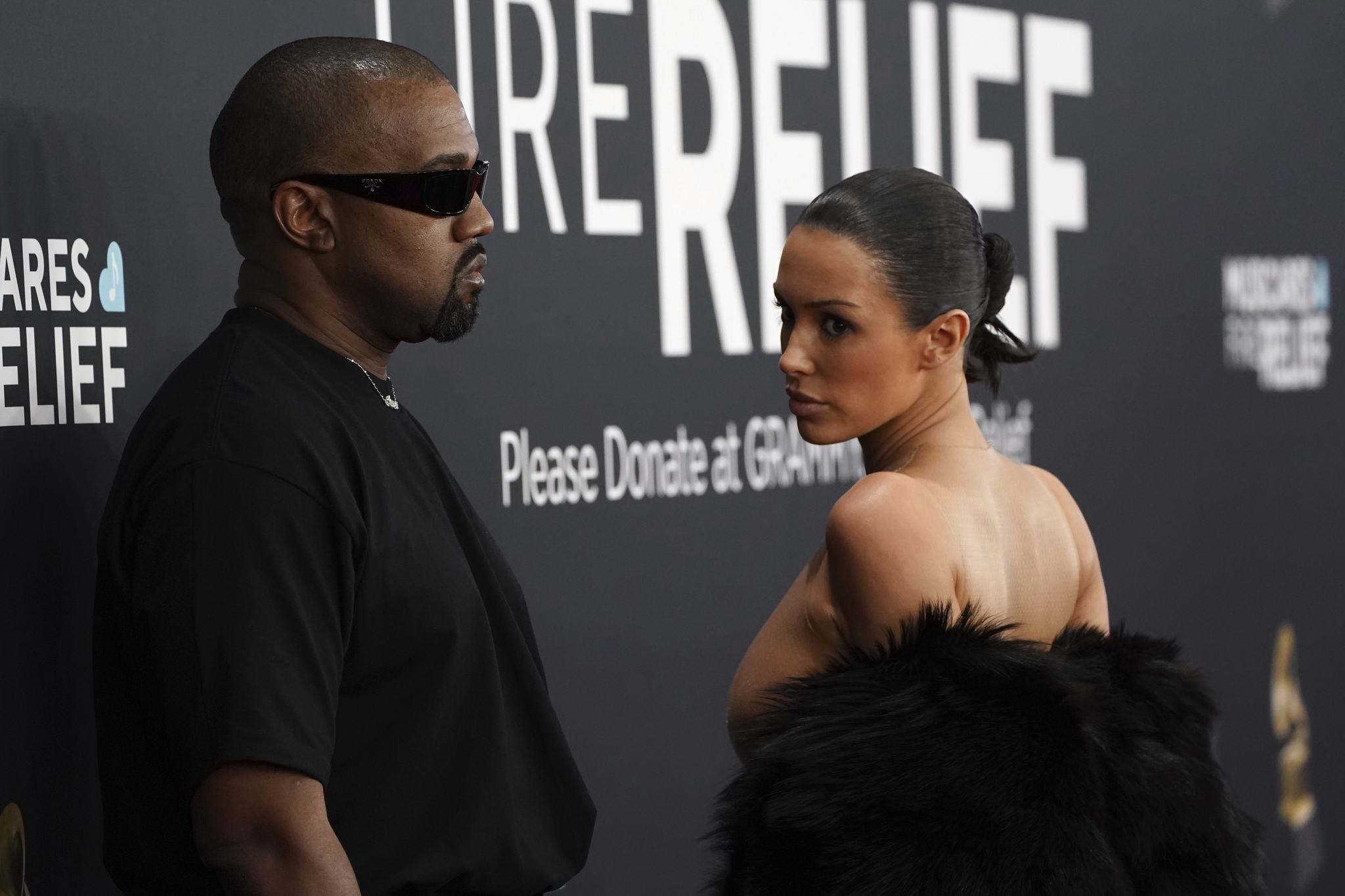 Kanye West and Bianca Censori
