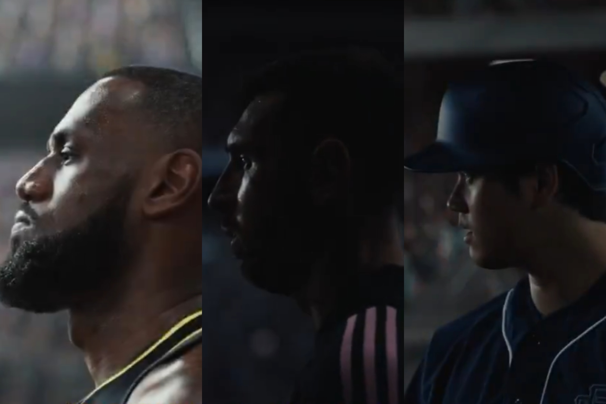 LeBron James, Lionel Messi, and Shohei Ohtani Just Made a Headphone Commercial Feel Like a Sports Movie