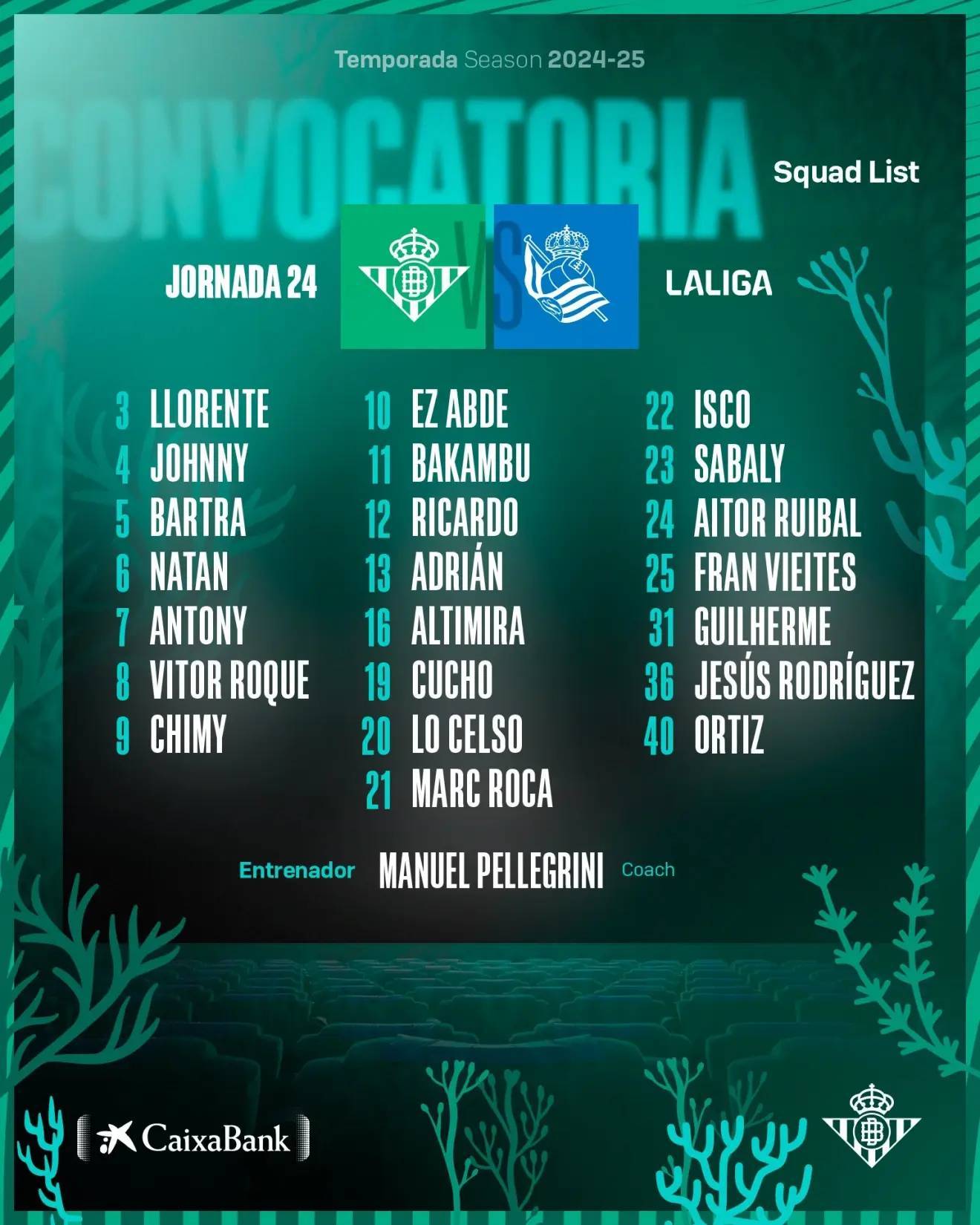 Betis - Real Sociedad en directo | LaLiga EA Sports hoy, en vivo